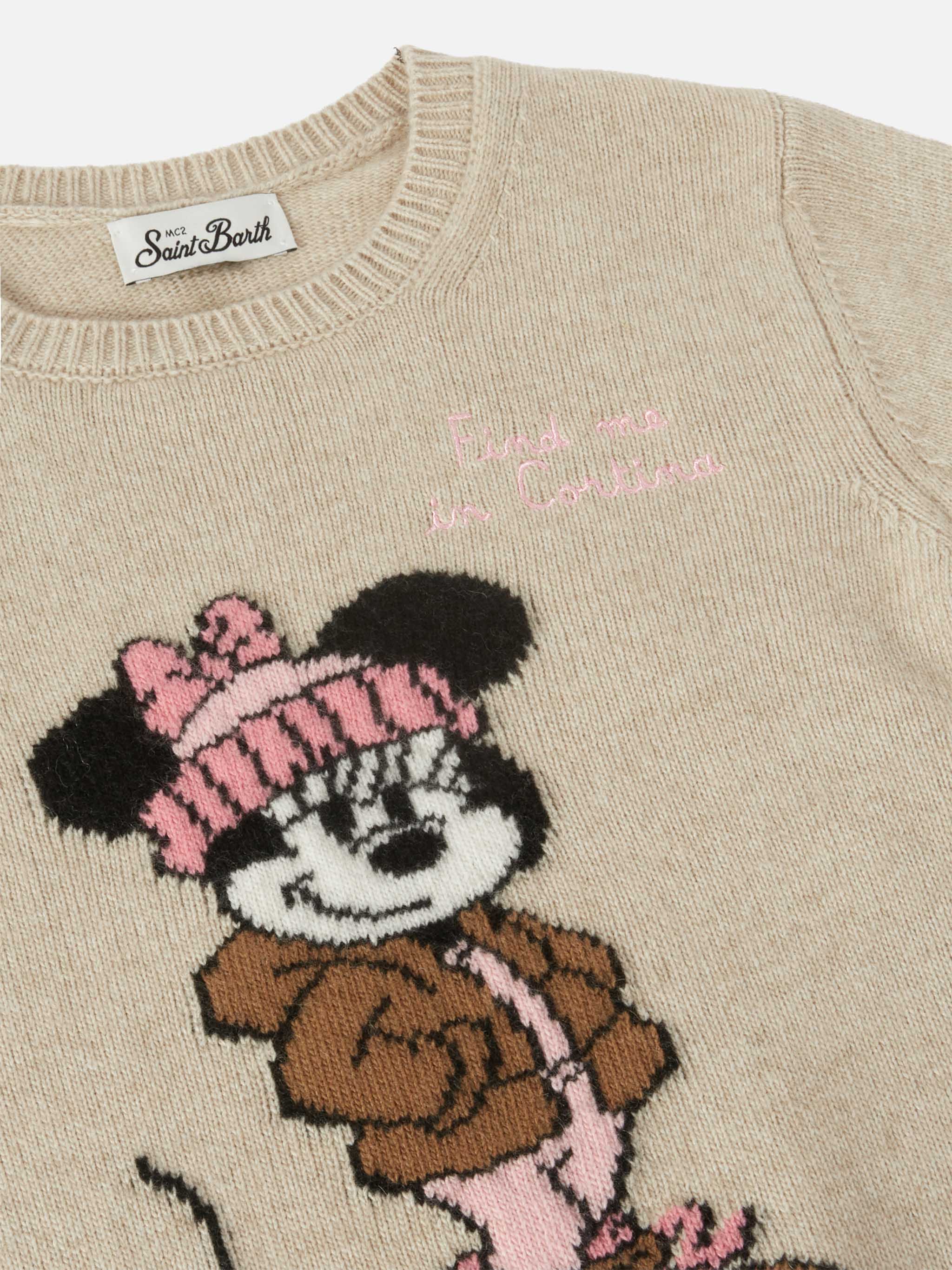 Princess cashmere-blend sweater with Minnie acquard | DISNEY SPECIAL EDITION - Image 2