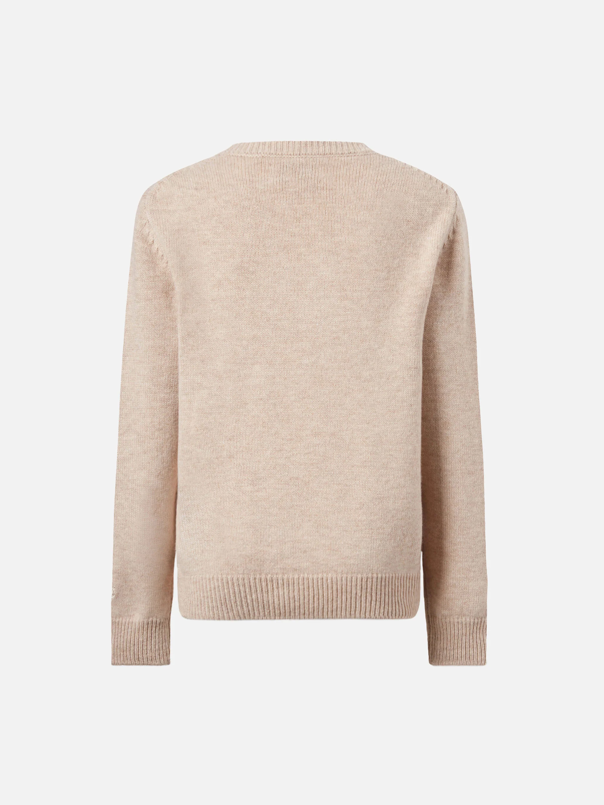 Princess cashmere-blend sweater with Non voglio crescere embroidery - Image 3