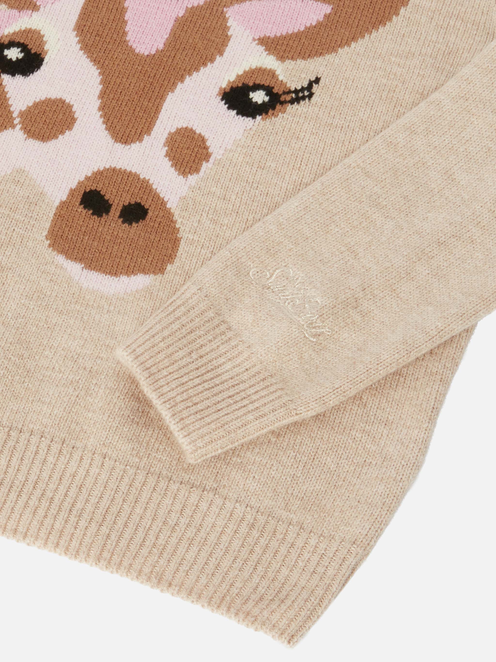 Princess cashmere-blend sweater with Non voglio crescere embroidery - Image 4