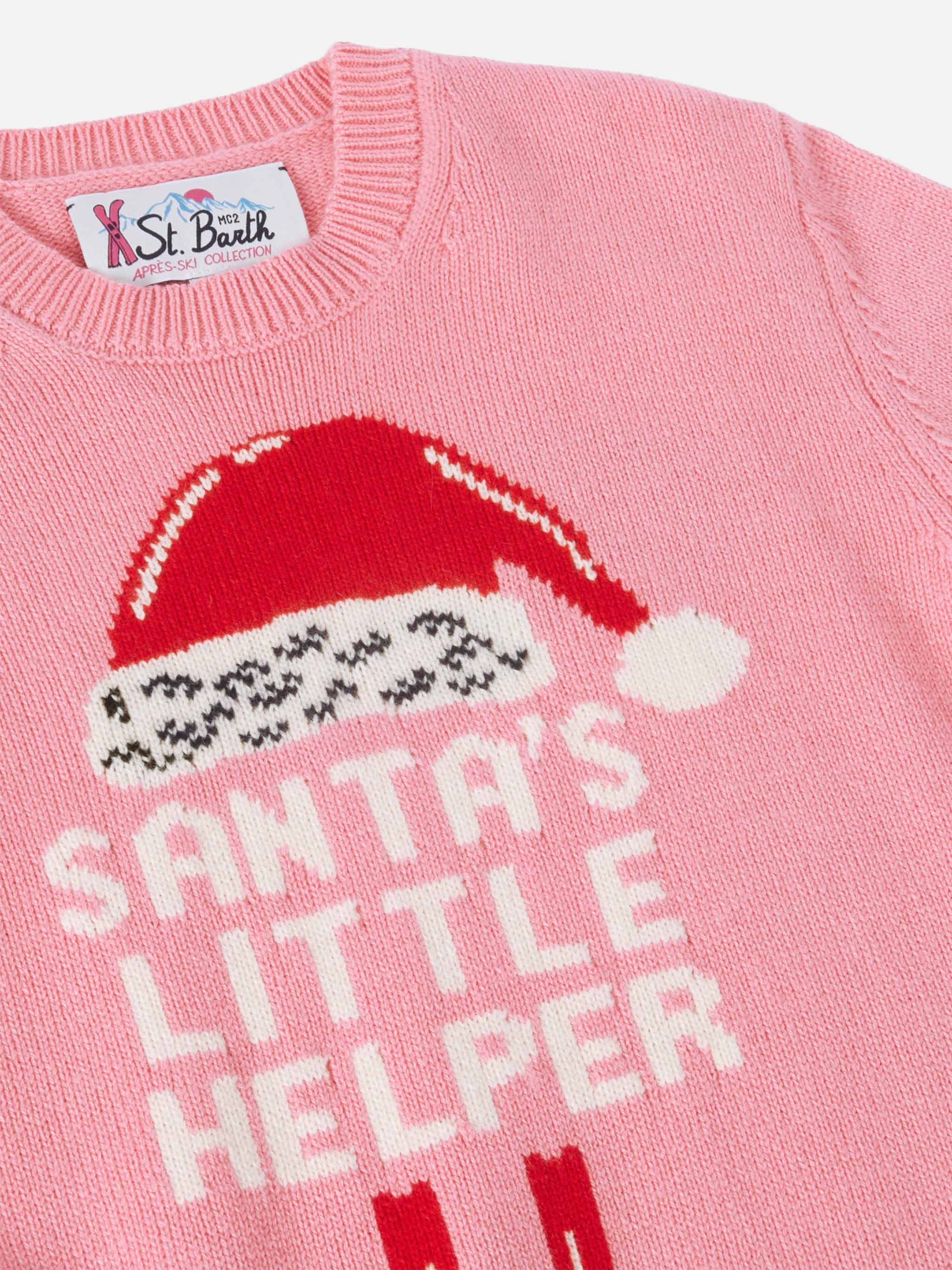 Princess cashmere-blend sweater with Santa's little helper jacquard - Image 2