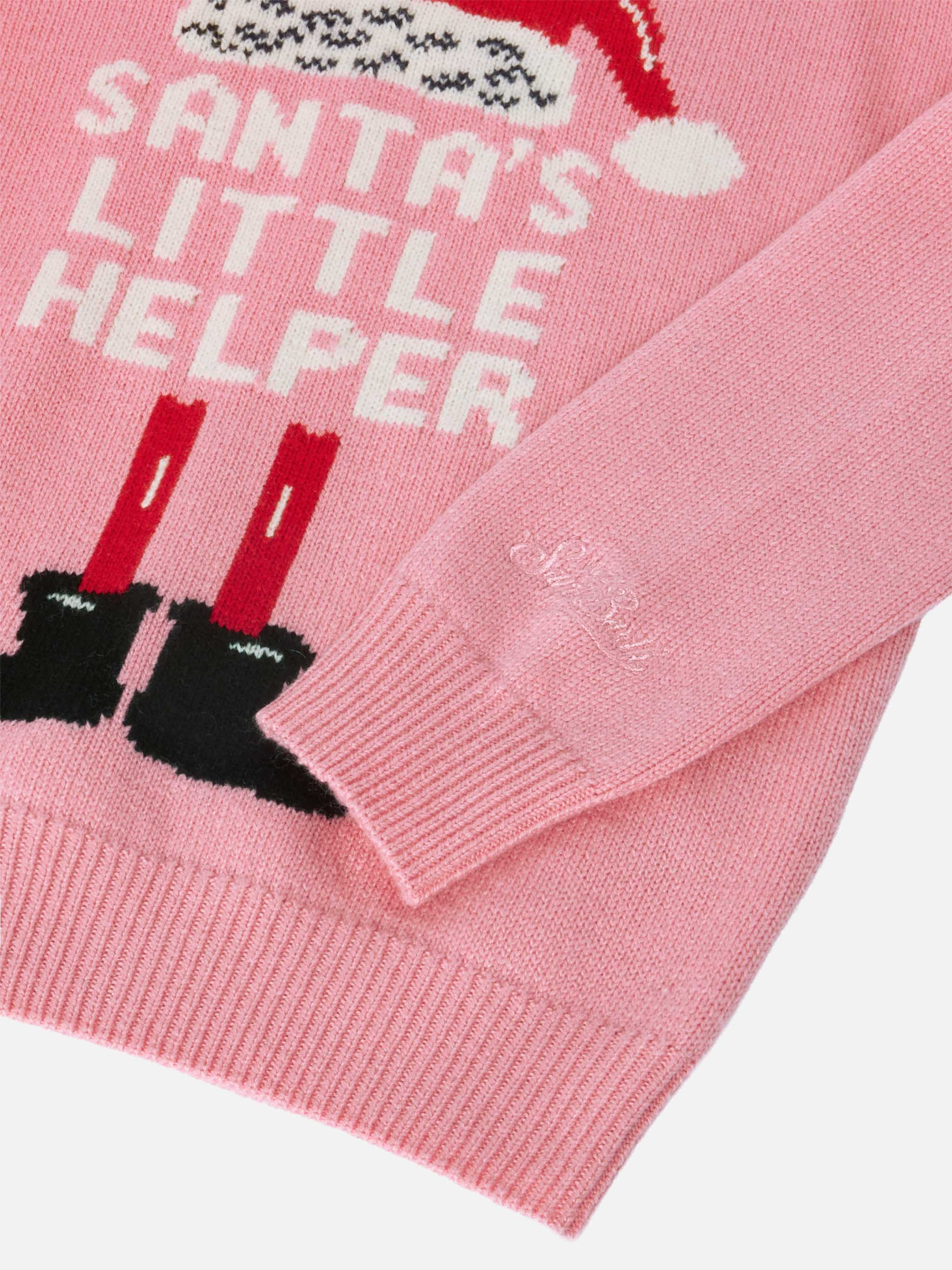 Princess cashmere-blend sweater with Santa's little helper jacquard - Image 4