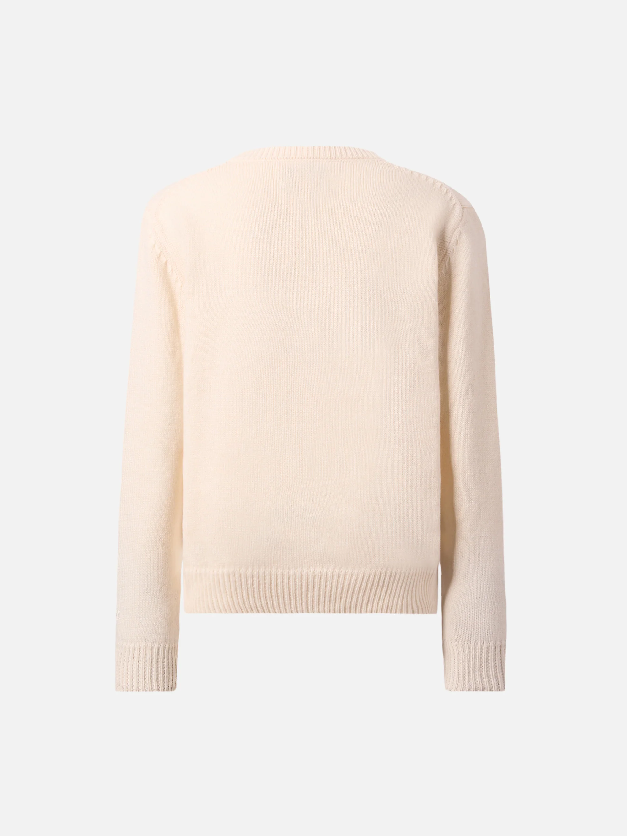 Princess cashmere-blend crewneck with Splendida Splendente lurex jacquard - Image 3