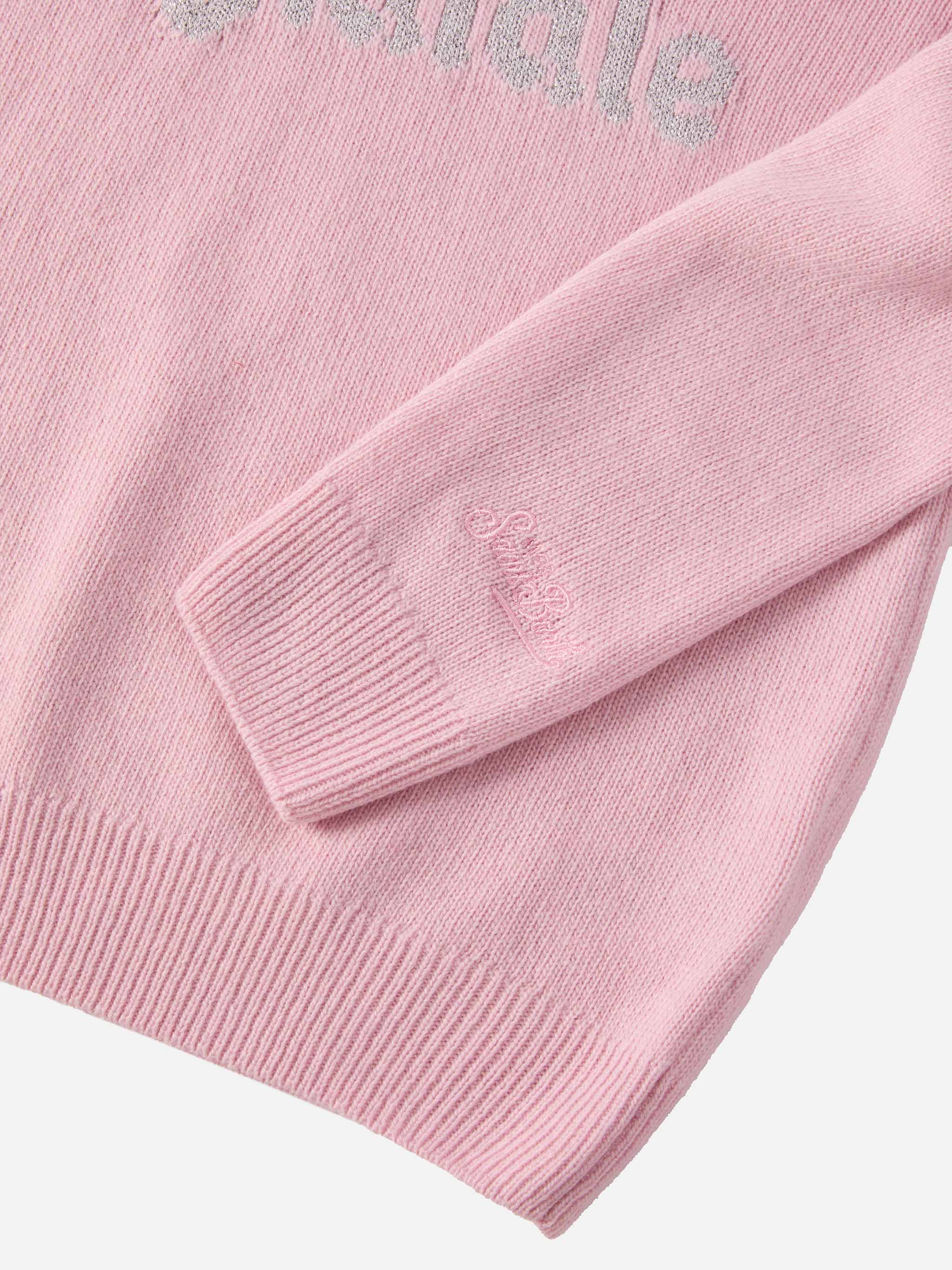 Princess cashmere-blend crewneck with Vacanze di Natale lurex jacquard | VACANZE DI NATALE SPECIAL EDITION - Image 3