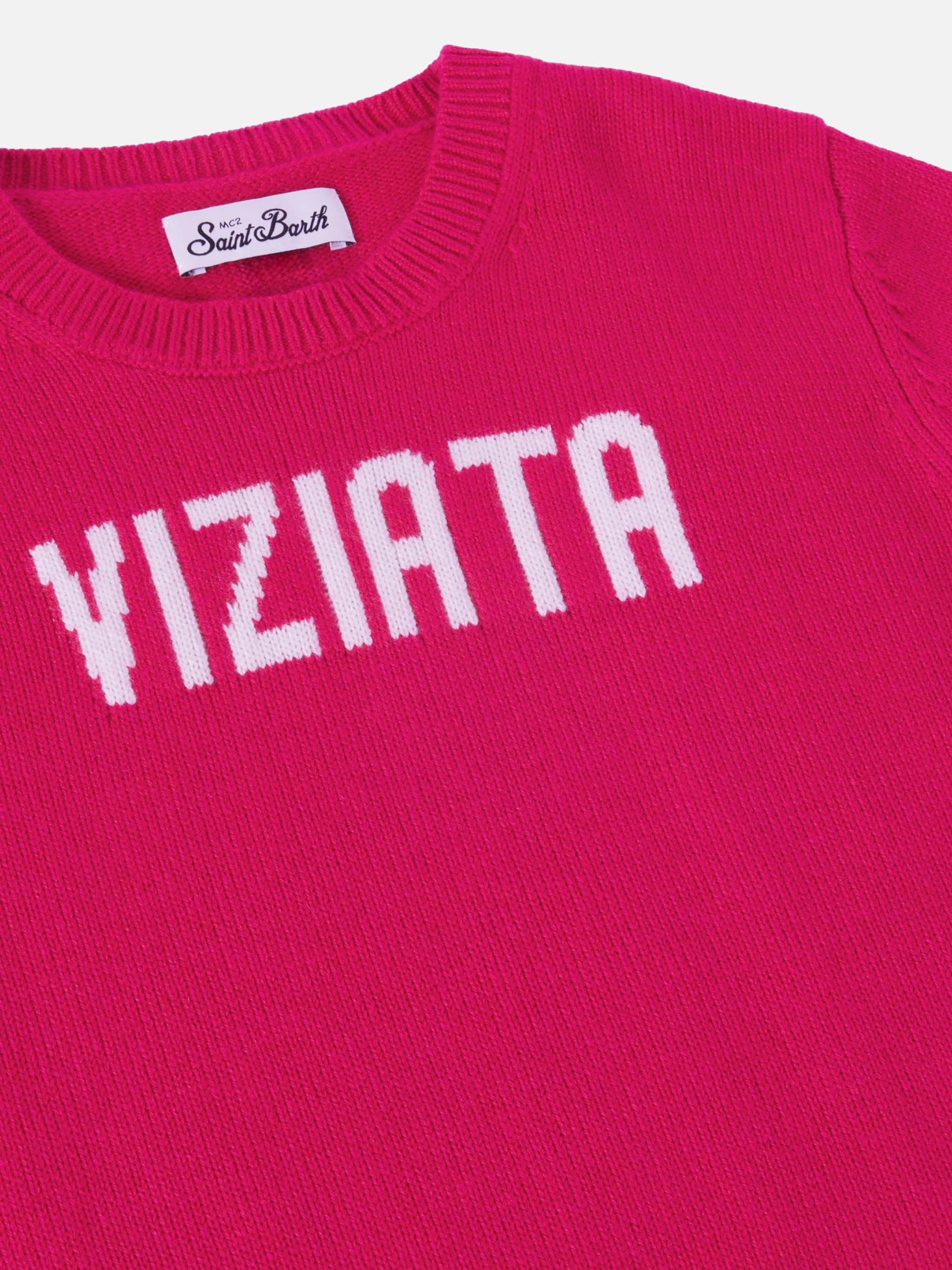 Princess cashmere-blend sweater with Viziata jacquard - Image 2