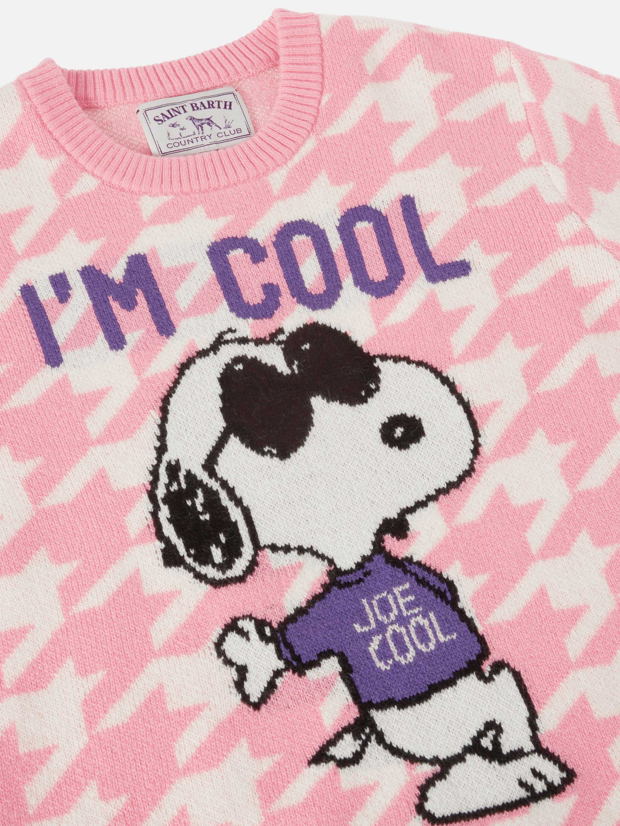 Princess crewneck with pied de poule and Snoopy jacquard | SNOOPY PEANUTS SPECIAL EDITION - Image 2