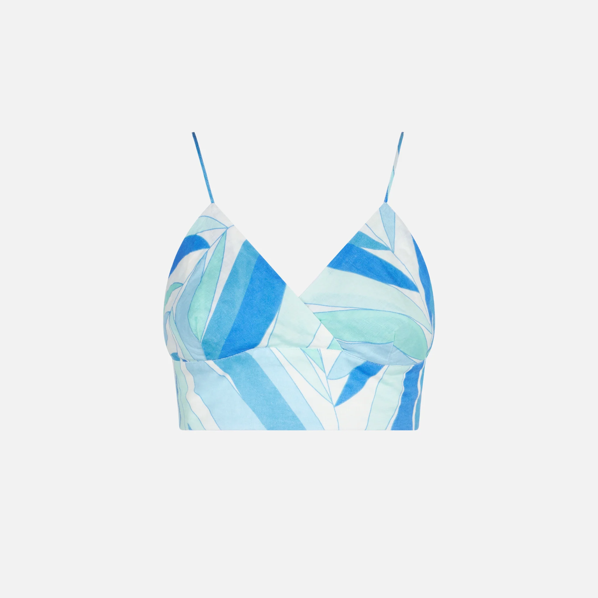 Printed linen bralette top - Image 4