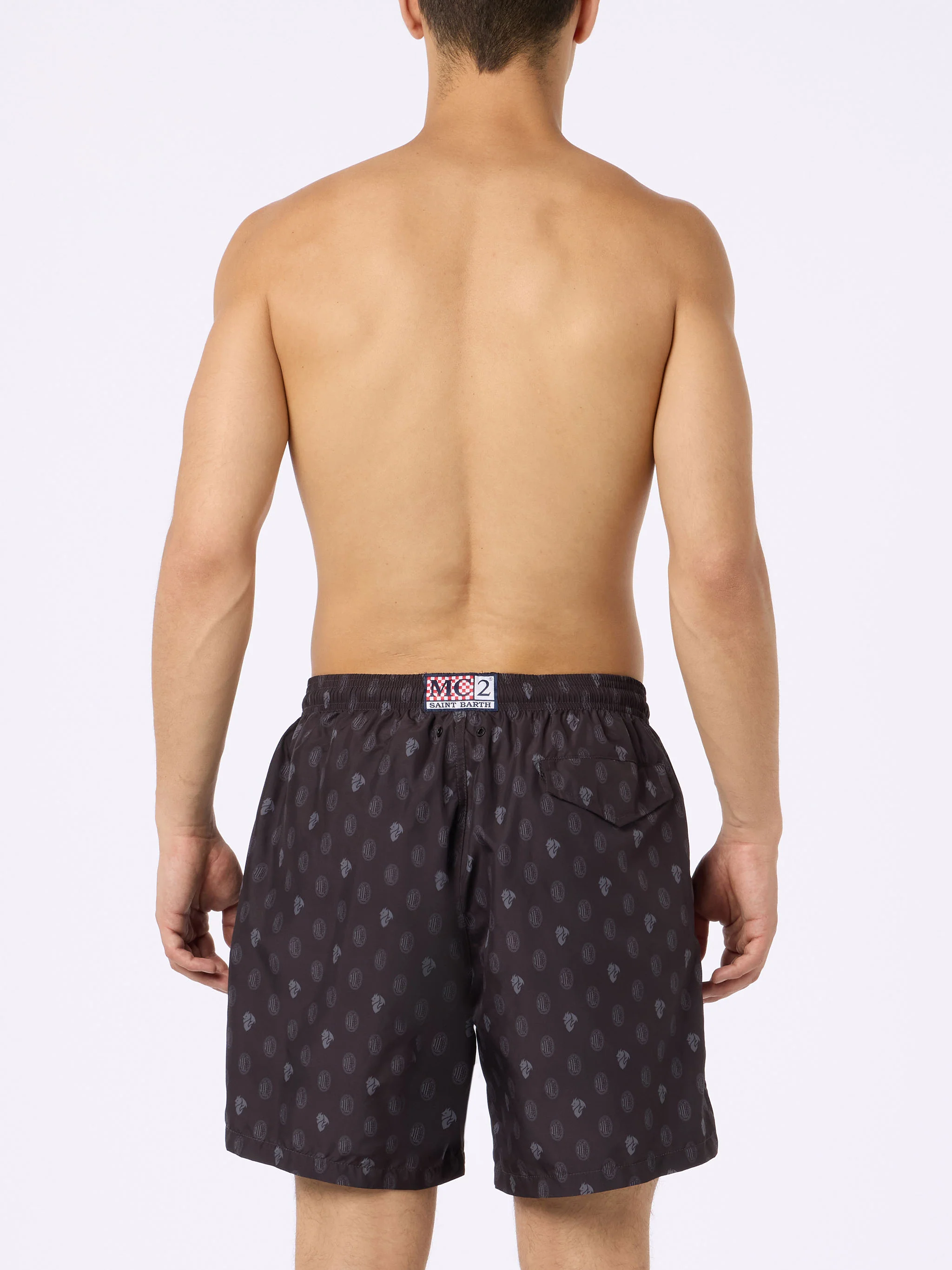 Lighting AC Milan logo print swim shorts | Special Edition - Image 4