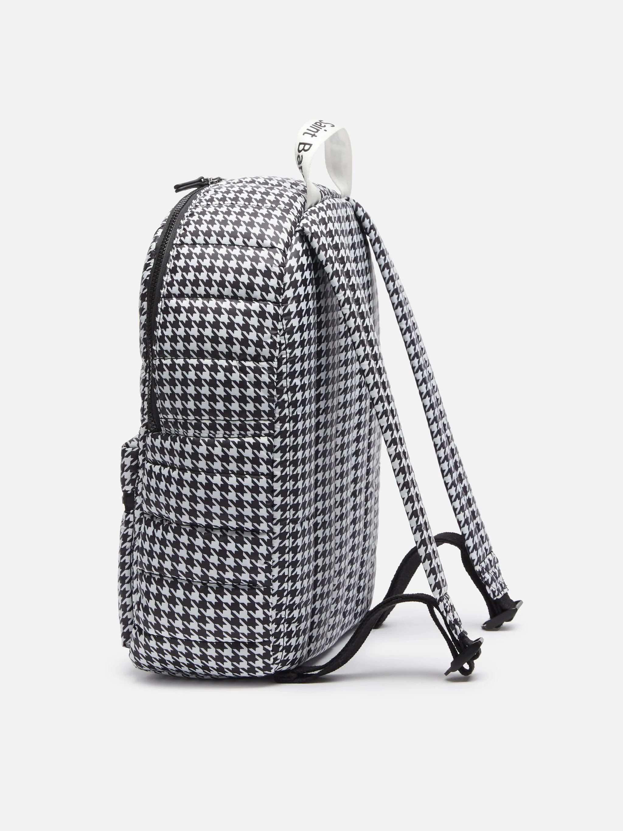 Puffer backpack with pied de poule print - Image 4