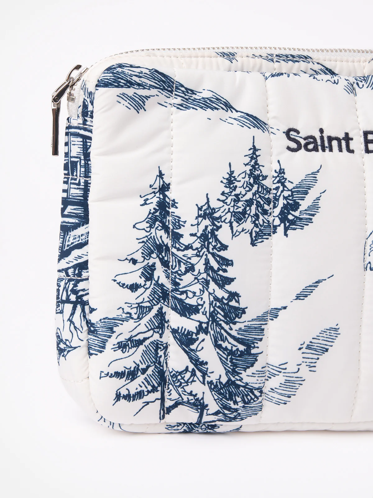 Puffer table case with toile de jouy print - Image 3
