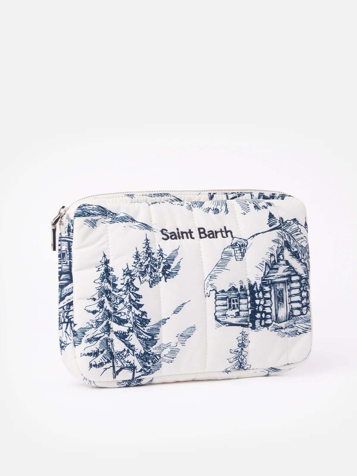 Puffer table case with toile de jouy print - Image 4