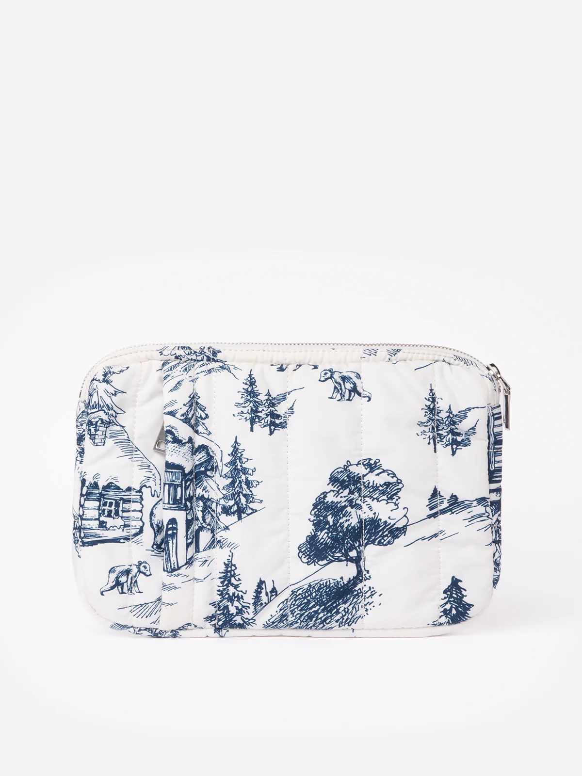 Puffer table case with toile de jouy print - Image 5