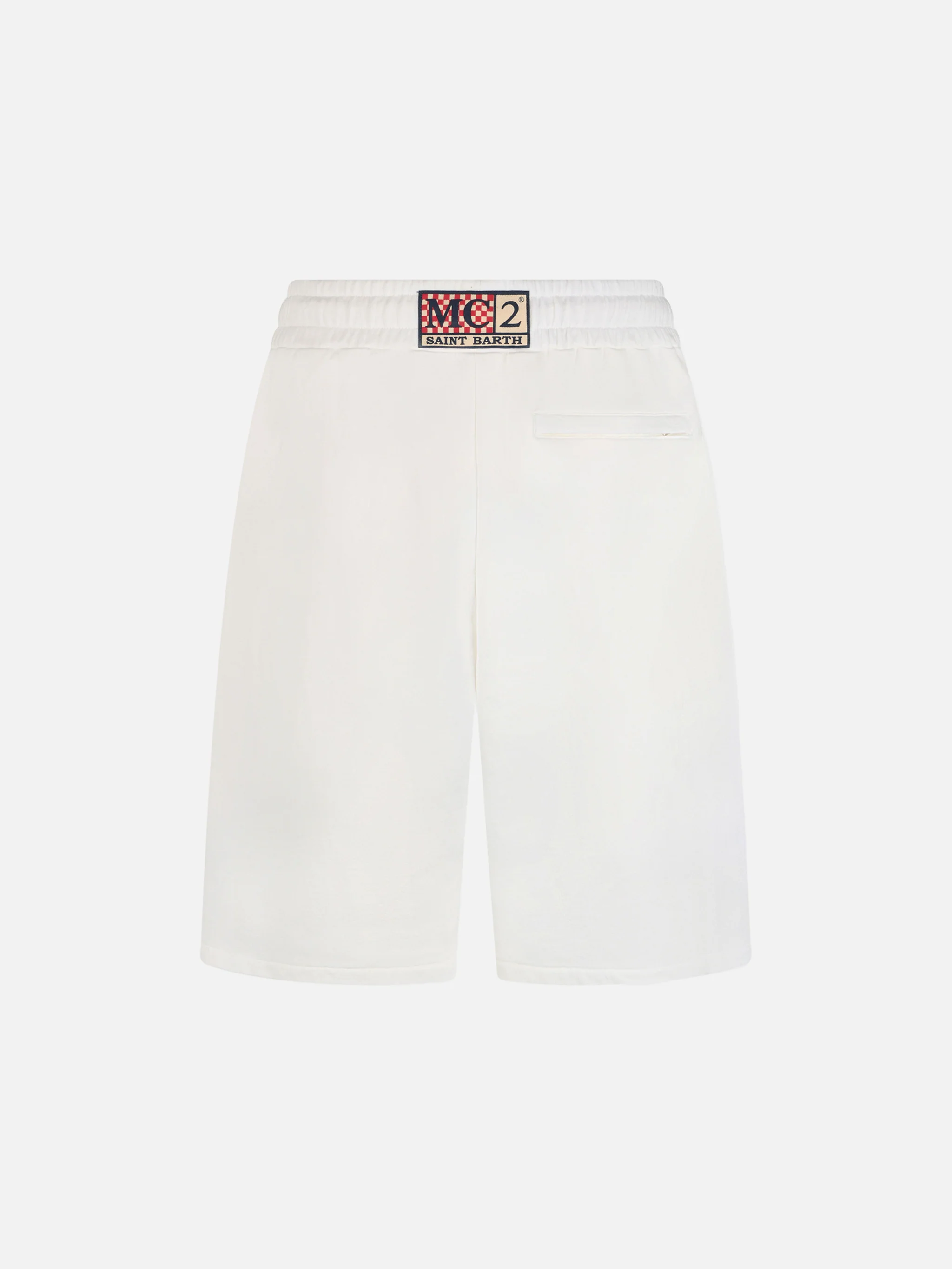 Randle white cotton fleece Bermuda shorts - Image 5
