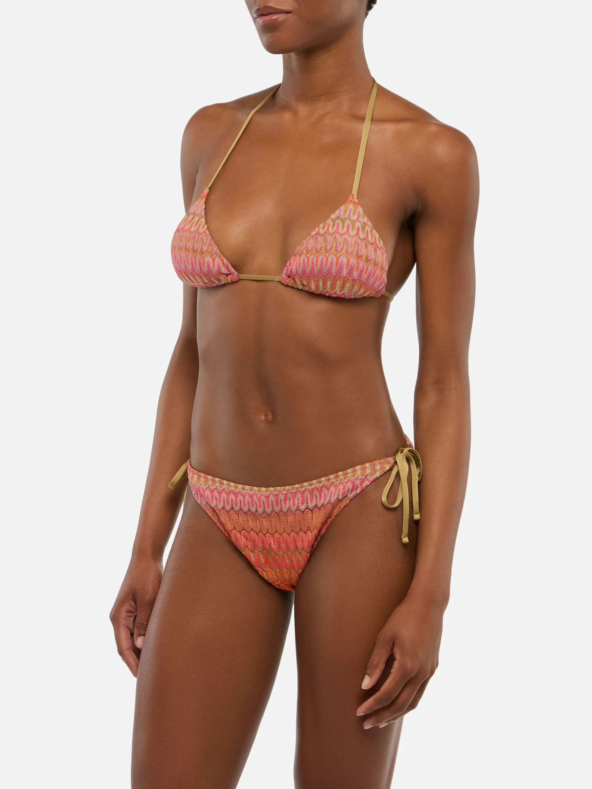 Raschel knit classic bikini Seline Elea with wave pattern - Image 2