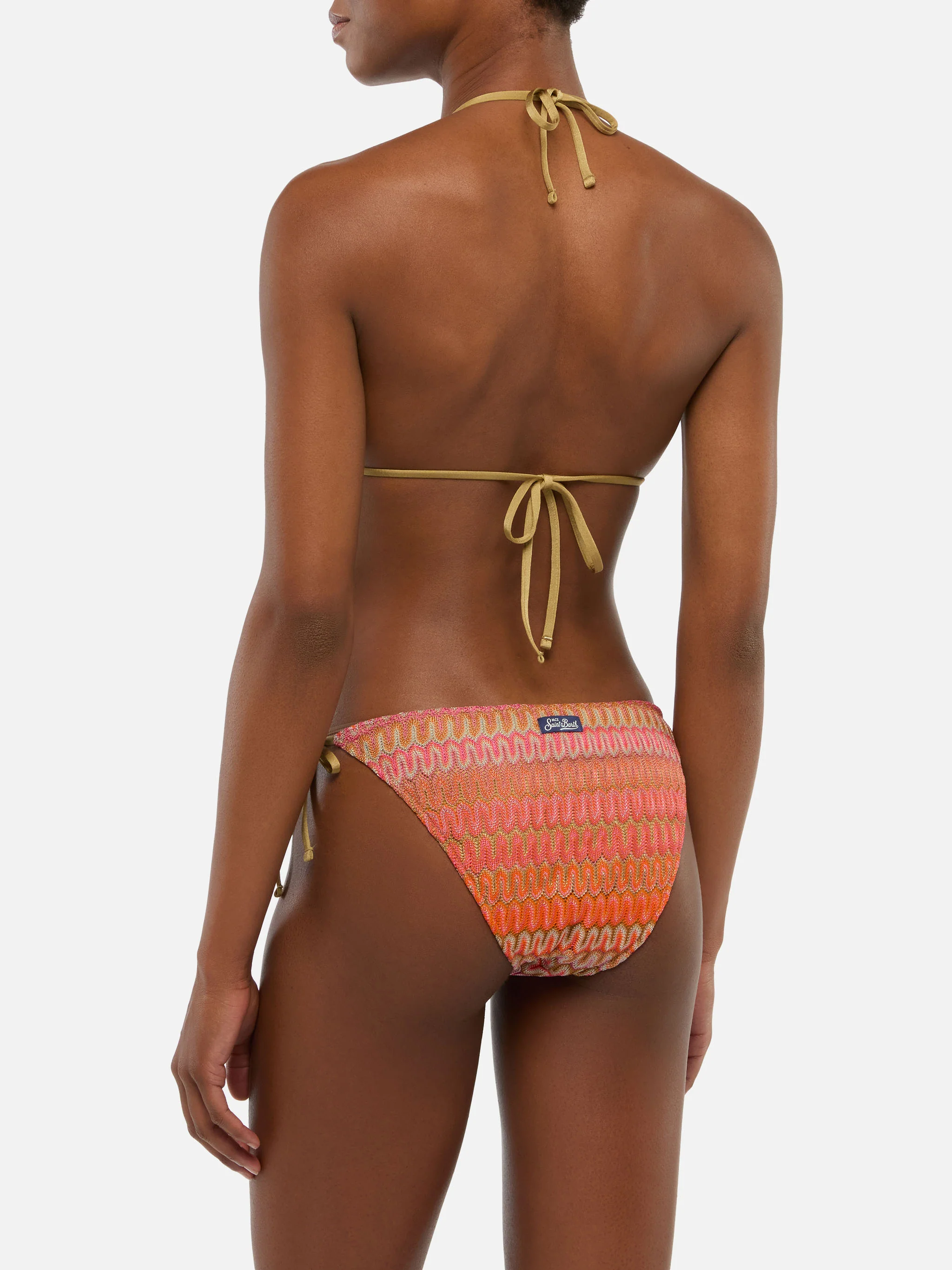 Raschel knit classic bikini Seline Elea with wave pattern - Image 4