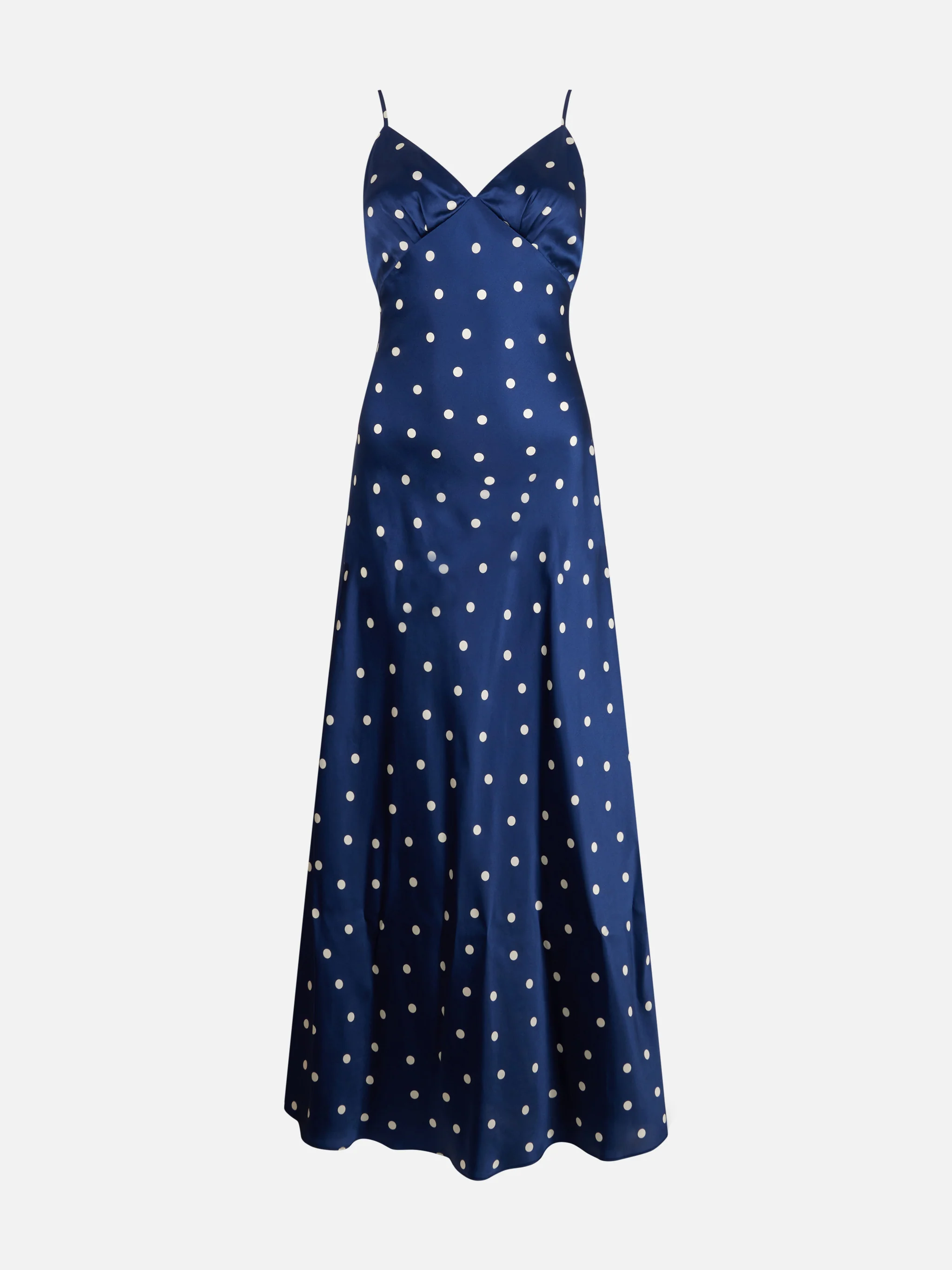 Ravel pure silk slim dress with polka dots print - Image 4