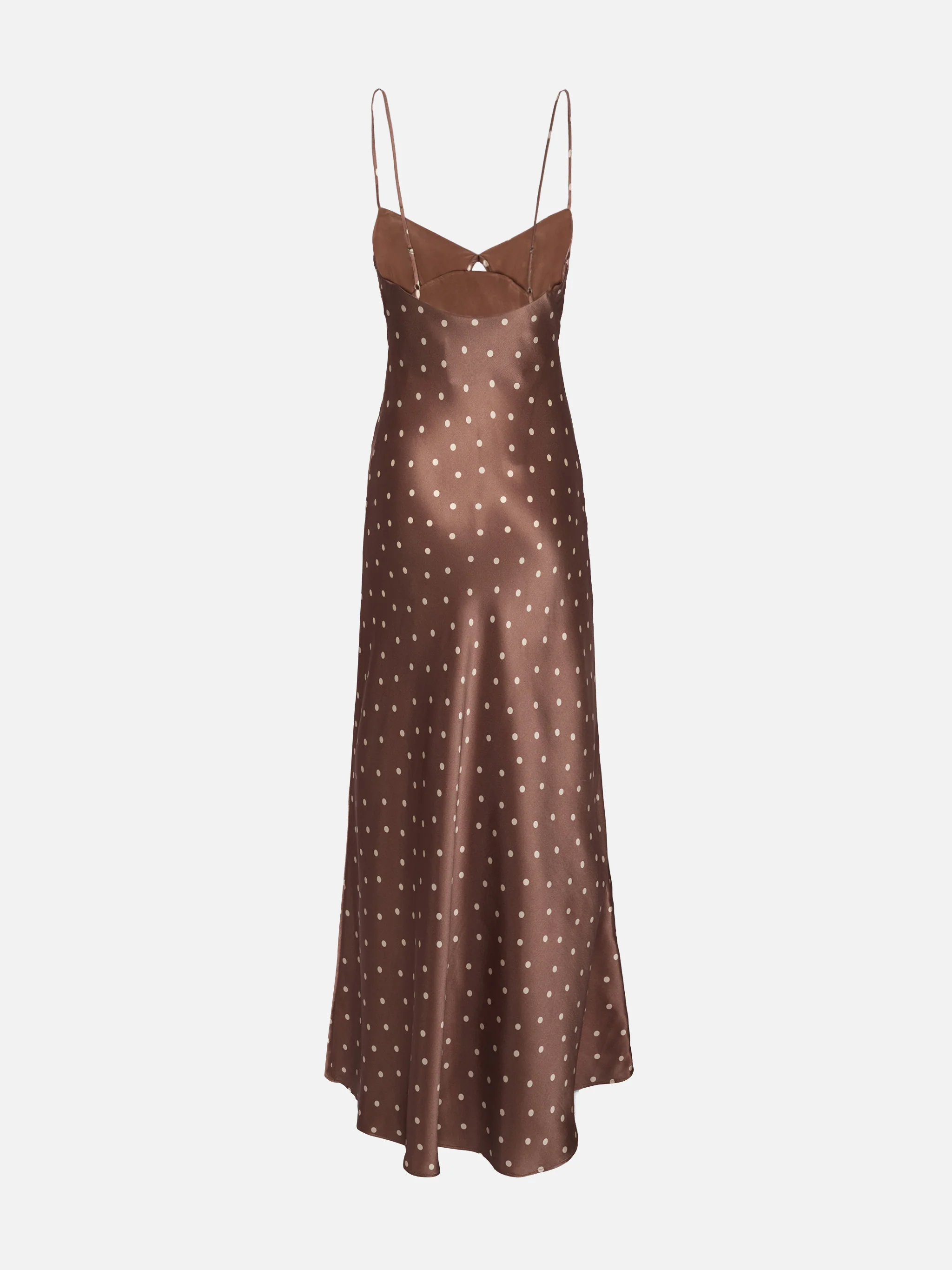 Ravel pure silk slim dress with polka dots print - Image 4
