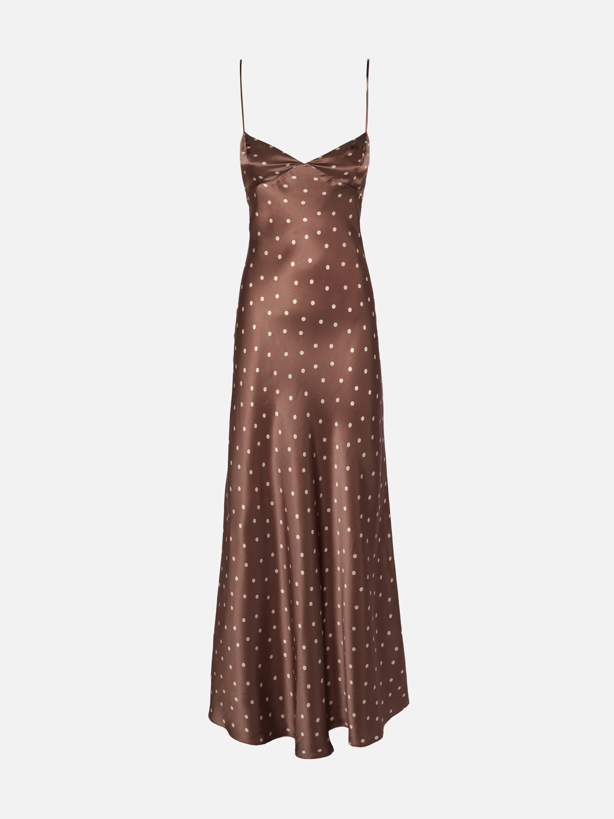 Ravel pure silk slim dress with polka dots print - Image 5