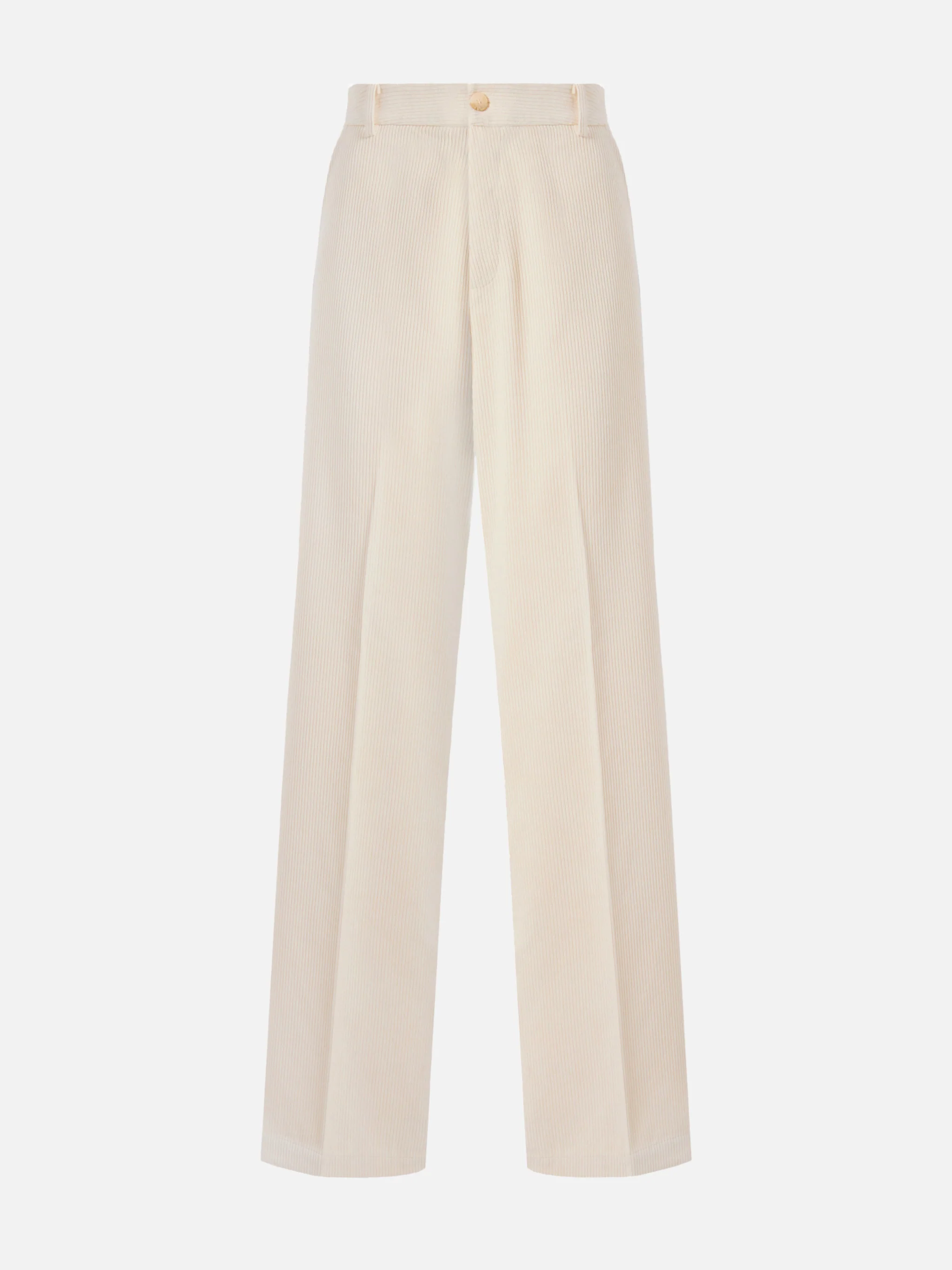 Rebella wide-leg trousers in corduroy cream white - Image 4