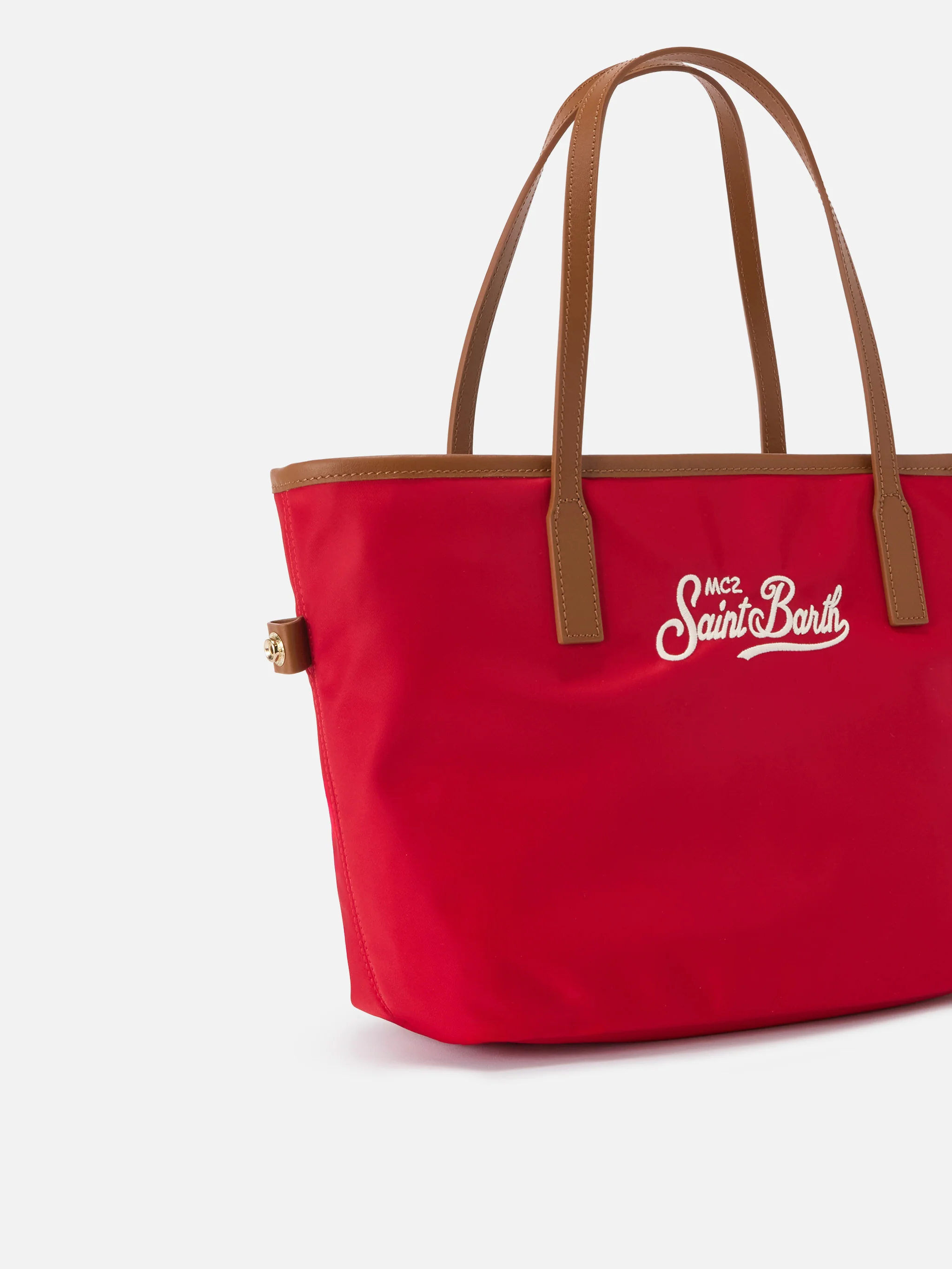 Red City medium nylon bag - Image 3