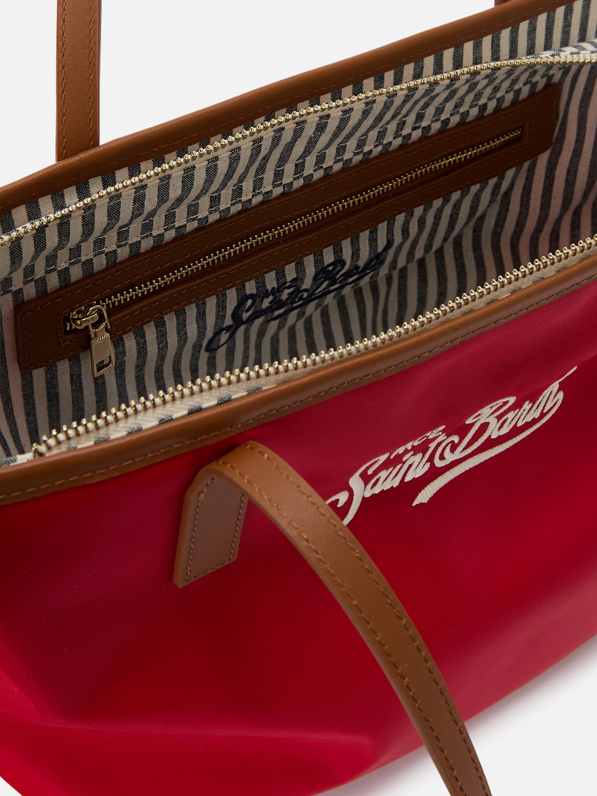 Red City medium nylon bag - Image 5