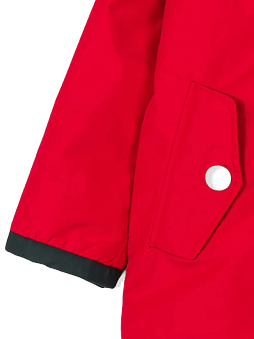 Boy hooded red parka jacket Voyager Jr - Image 3