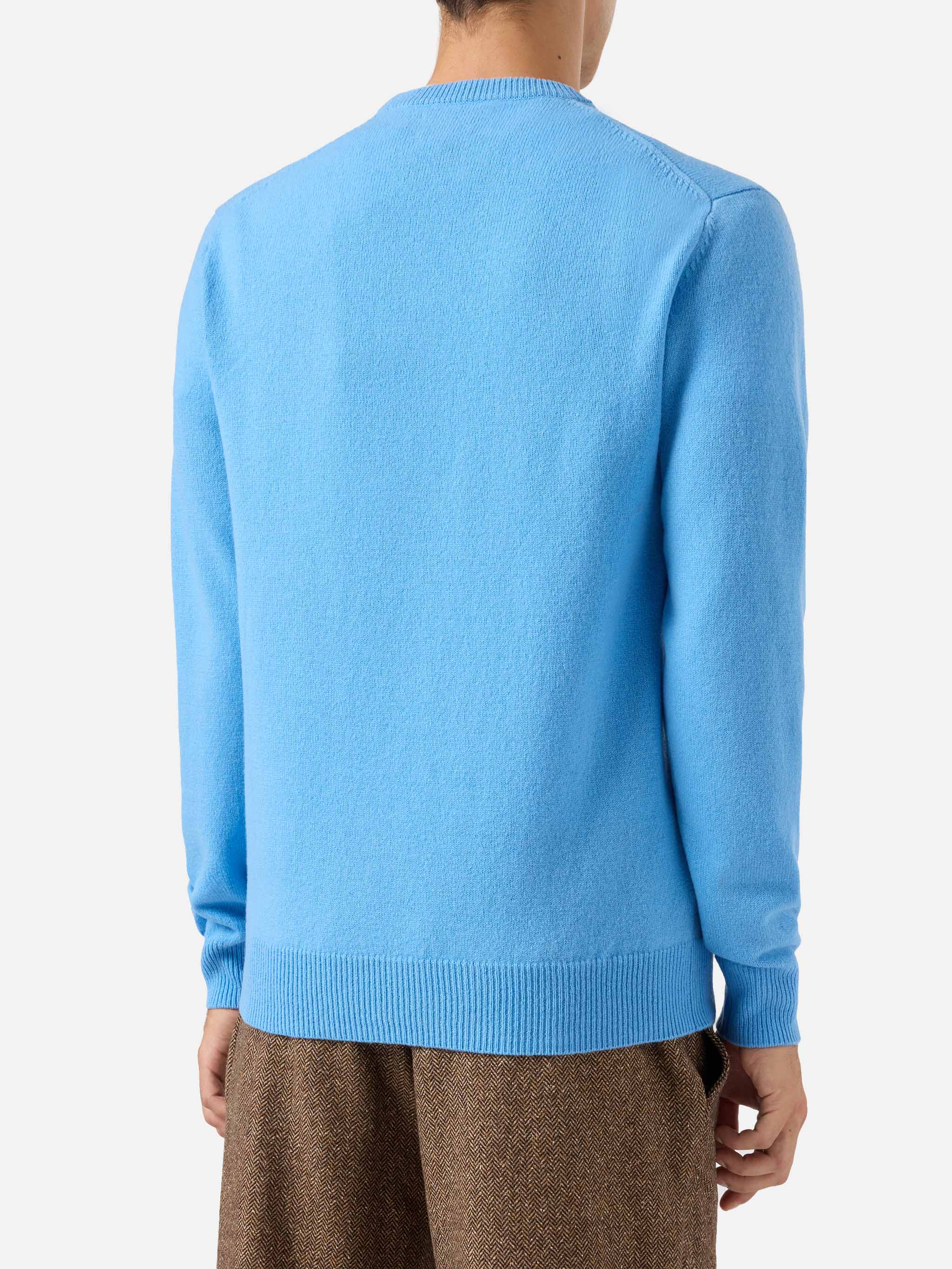 Regent 100% LAMBSWOOL sweater in dusty blue - Image 3