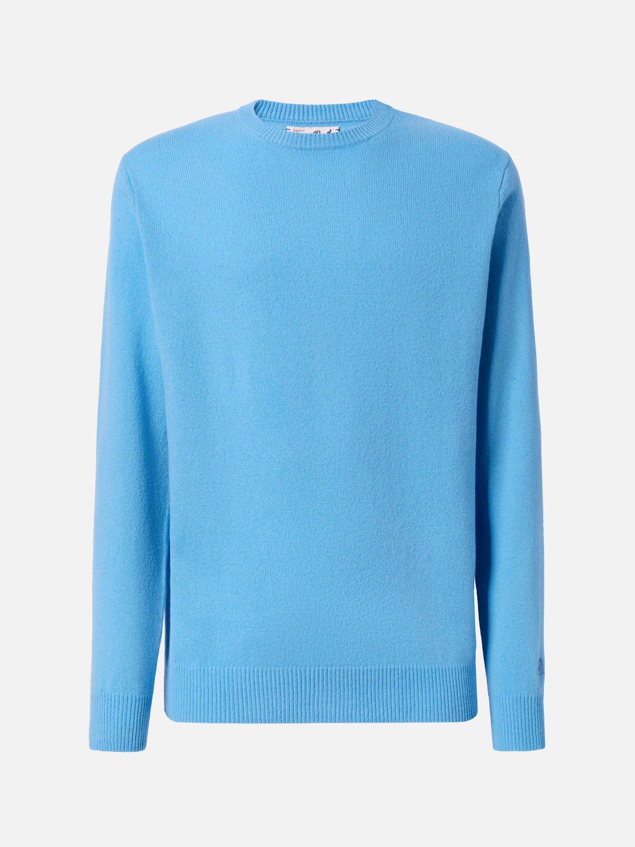 Regent 100% LAMBSWOOL sweater in dusty blue - Image 5