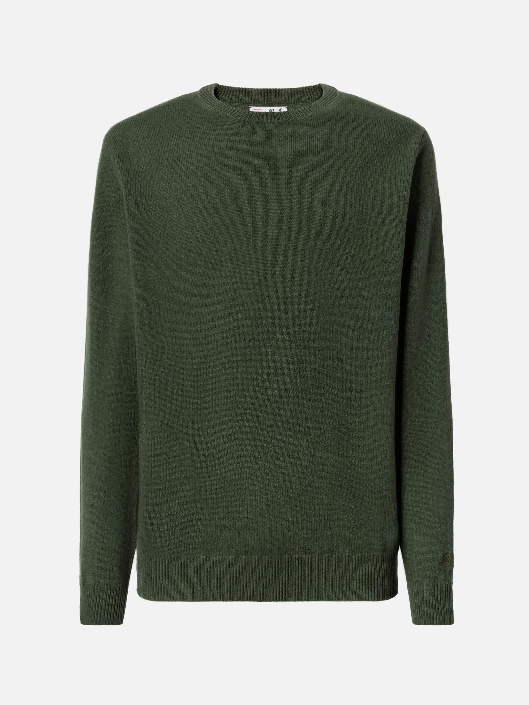 Regent 100% LAMBSWOOL sweater in military green - Image 5