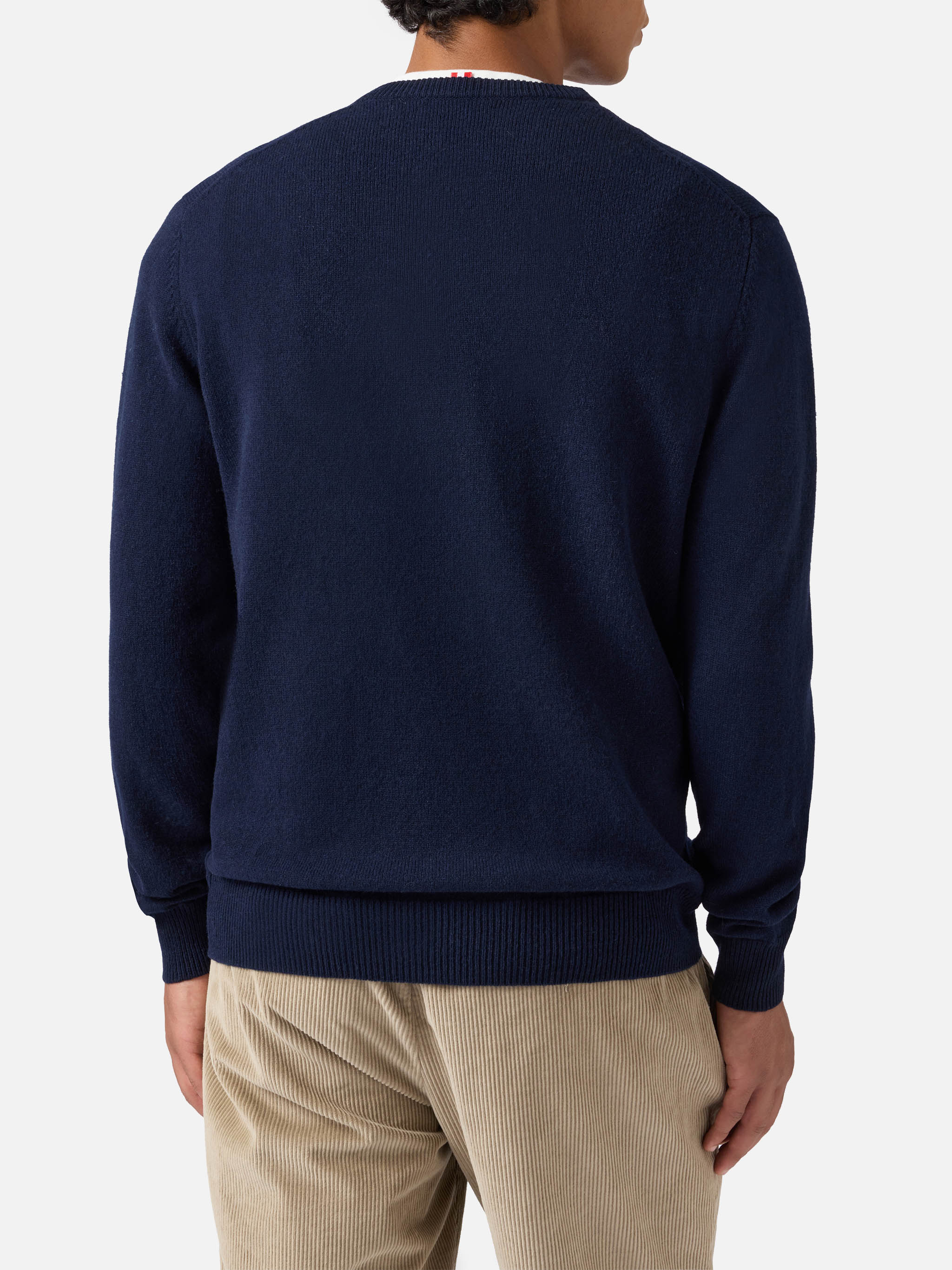 Regent 100% LAMBSWOOL sweater in night blue - Image 3