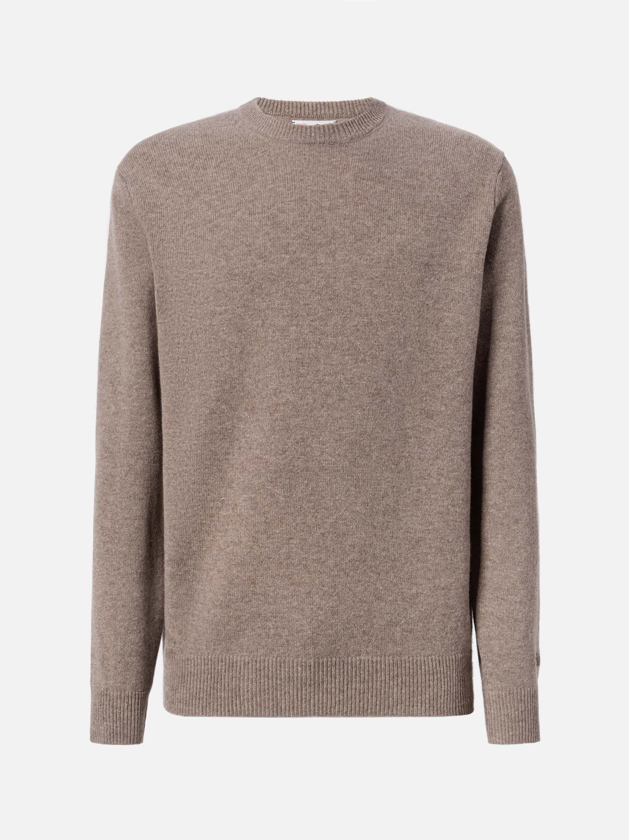 Regent 100% LAMBSWOOL sweater in nut brown - Image 5