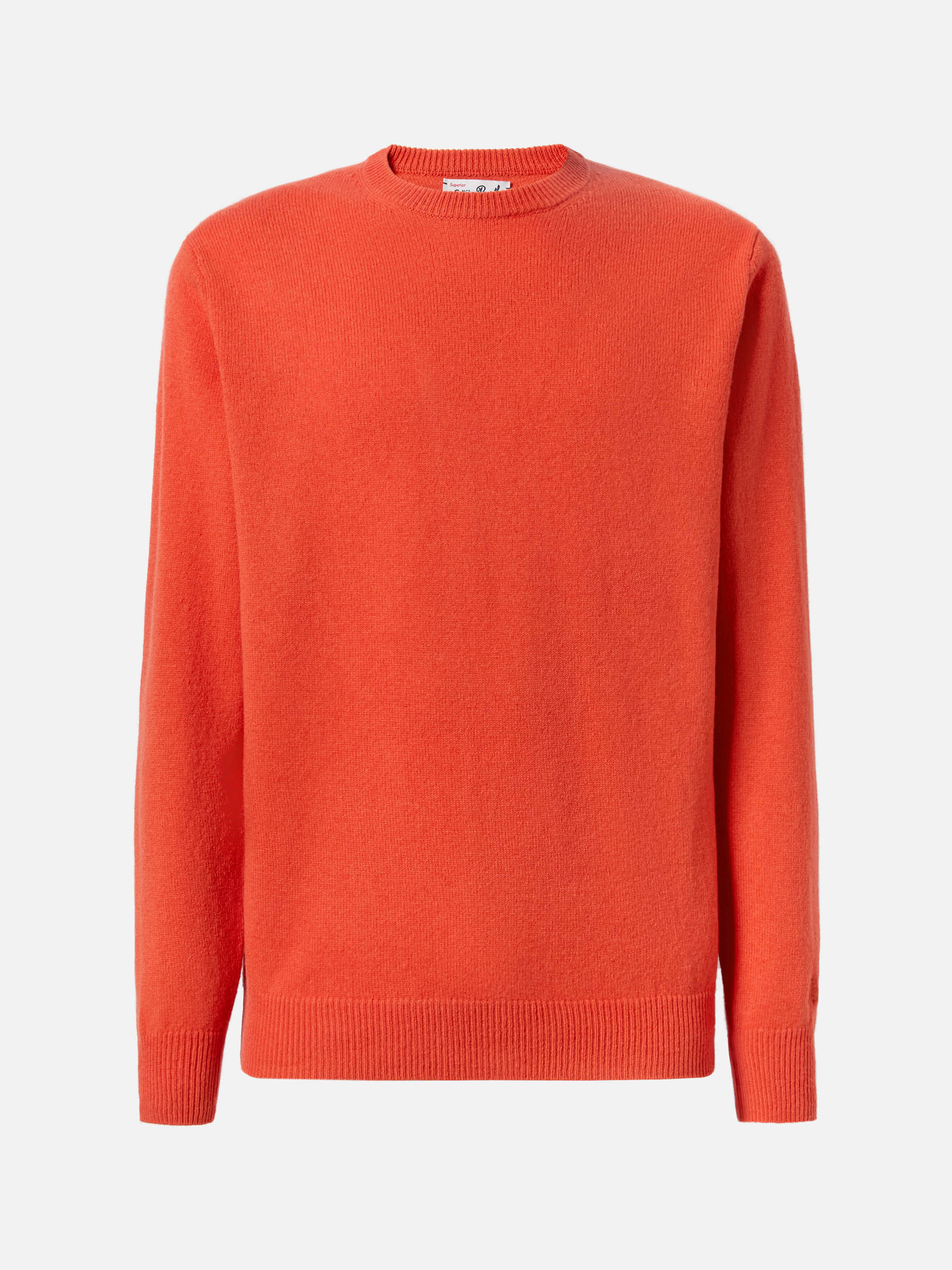 Regent 100% LAMBSWOOL sweater in orange - Image 5