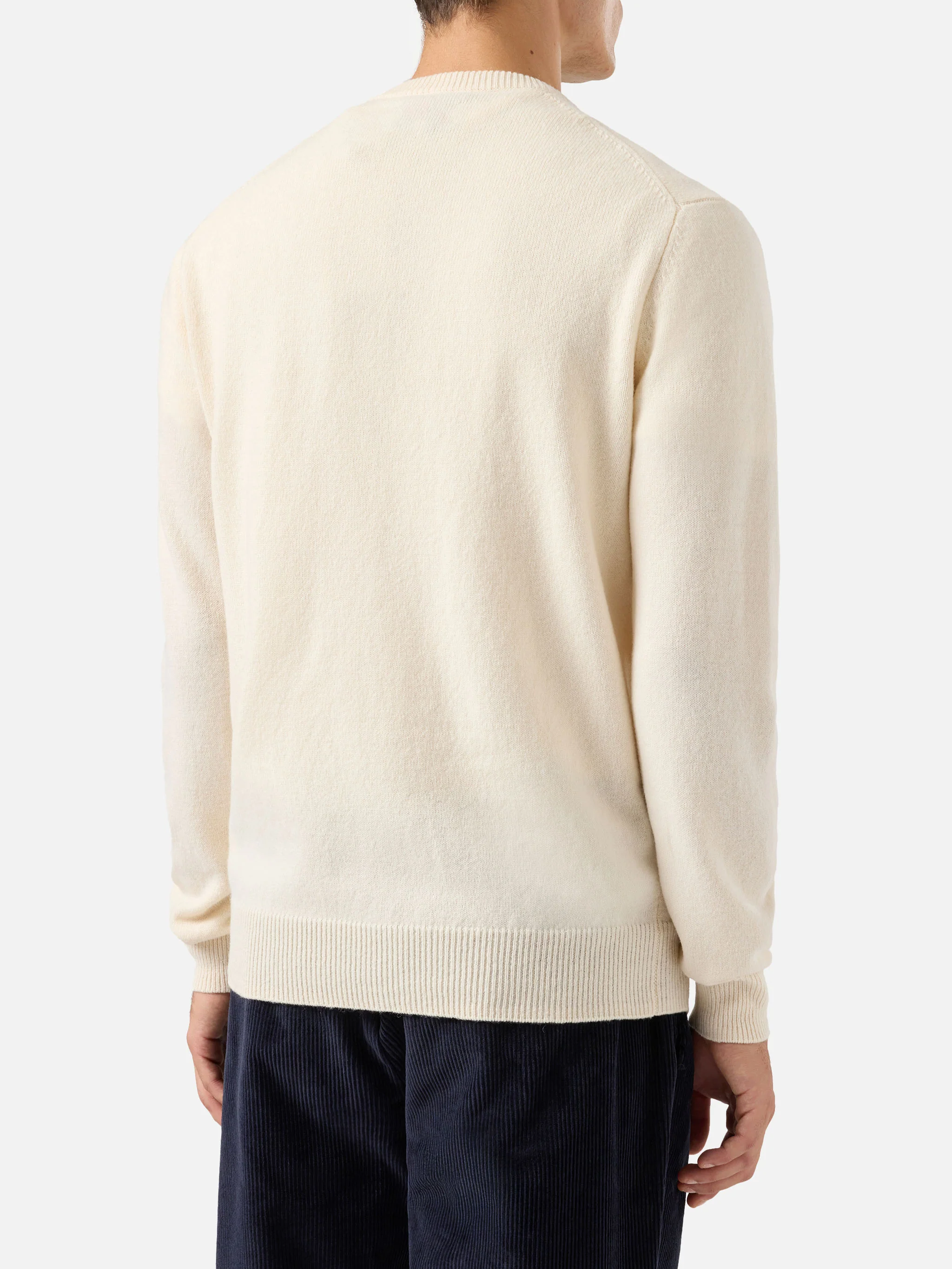 Regent 100% LAMBSWOOL sweater in white - Image 3