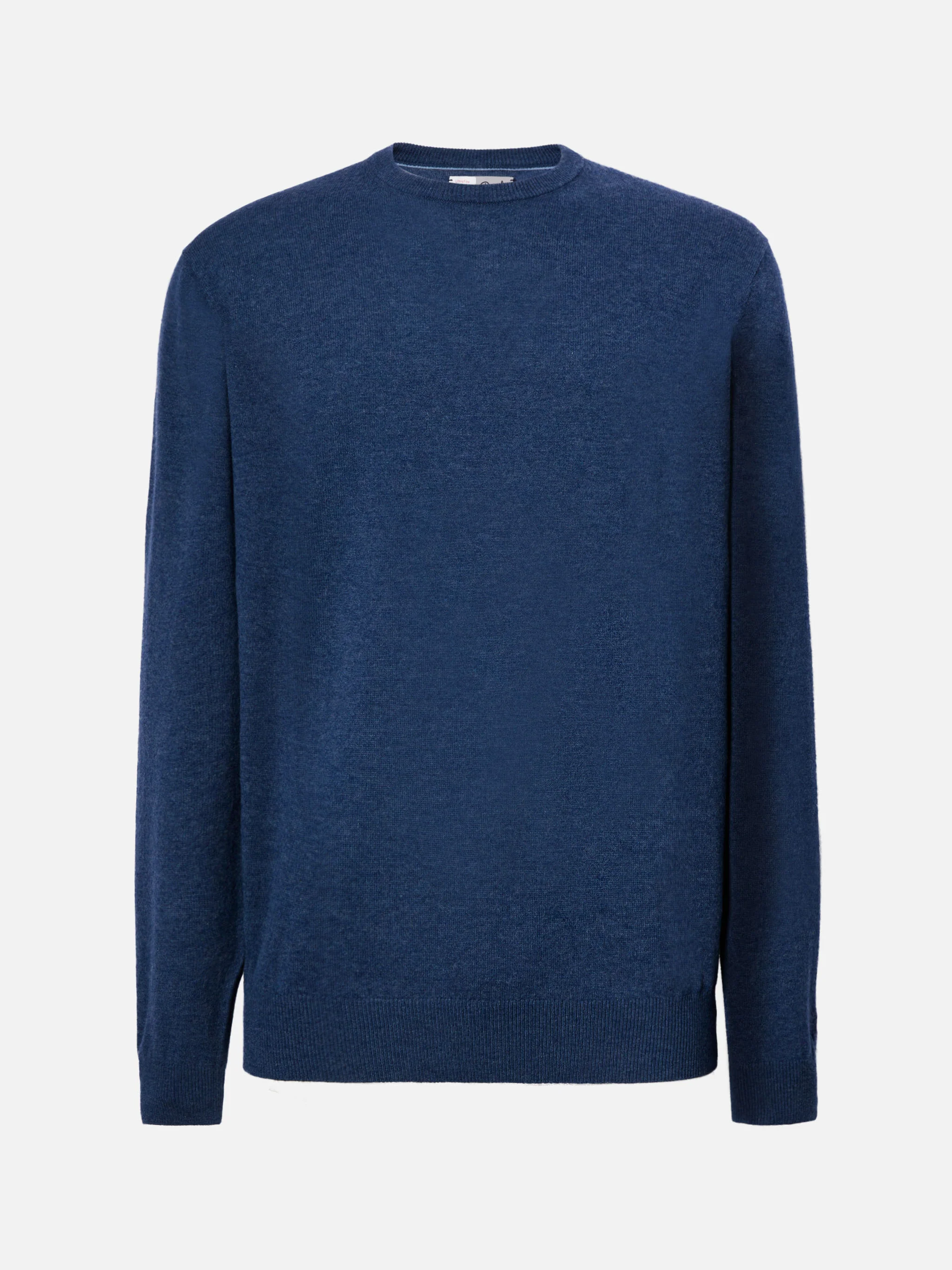 Regent sweater in denim blue MERINO WOOL and CASHMERE - Image 5