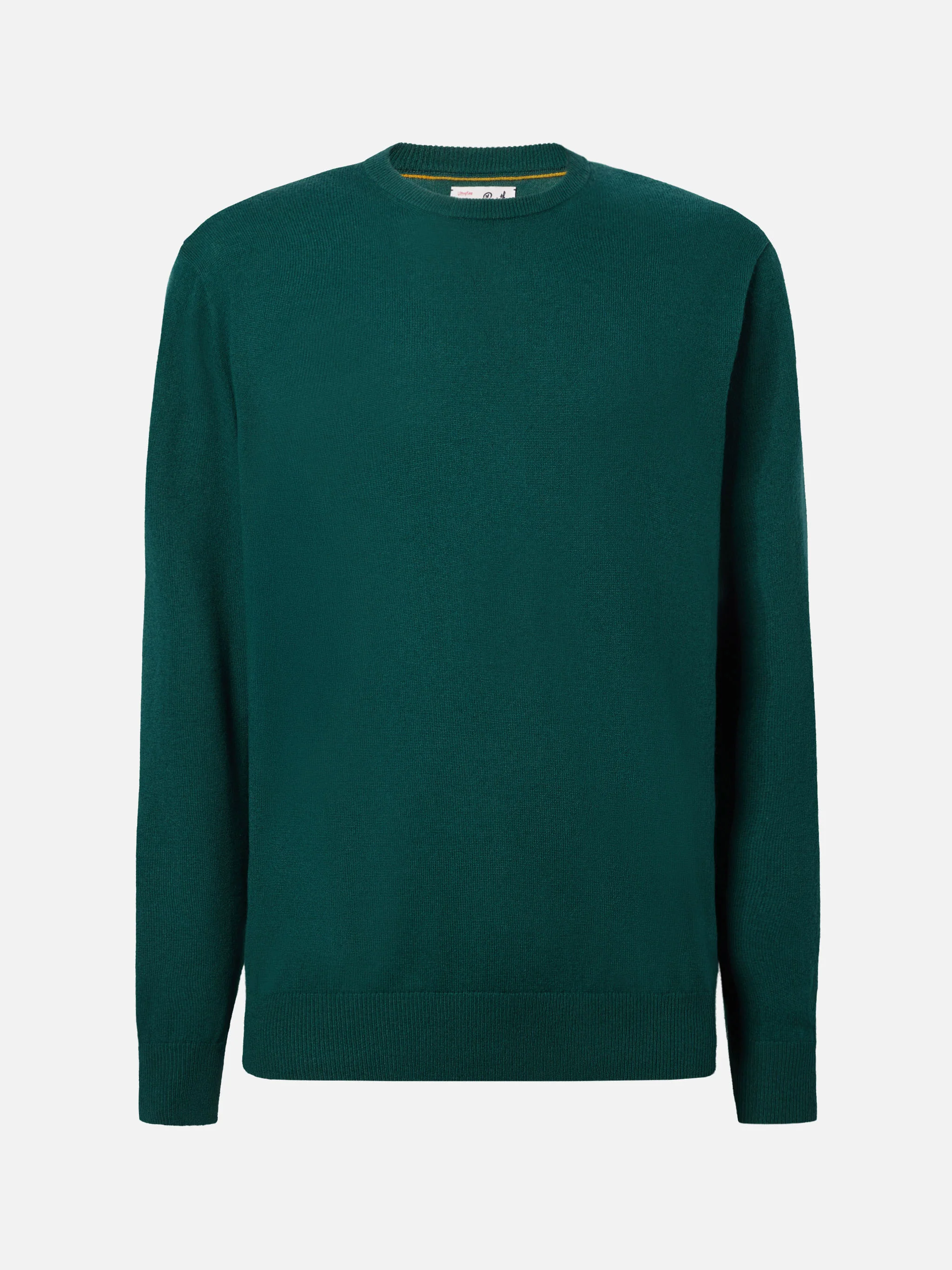 Regent sweater in British green MERINO WOOL and CASHMERE - Image 5