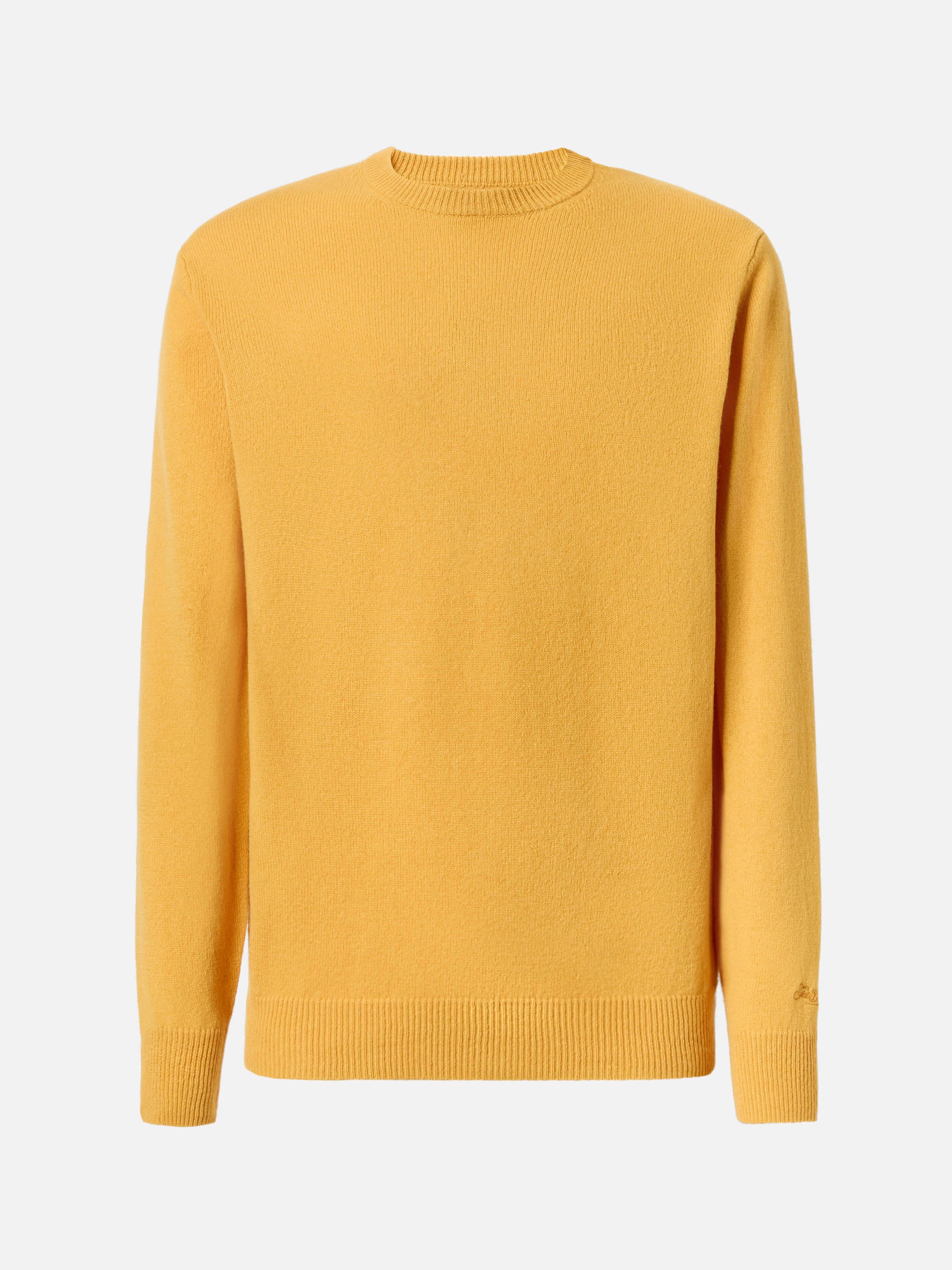 Regent 100% LAMBSWOOL sweater in ochre yellow - Image 5