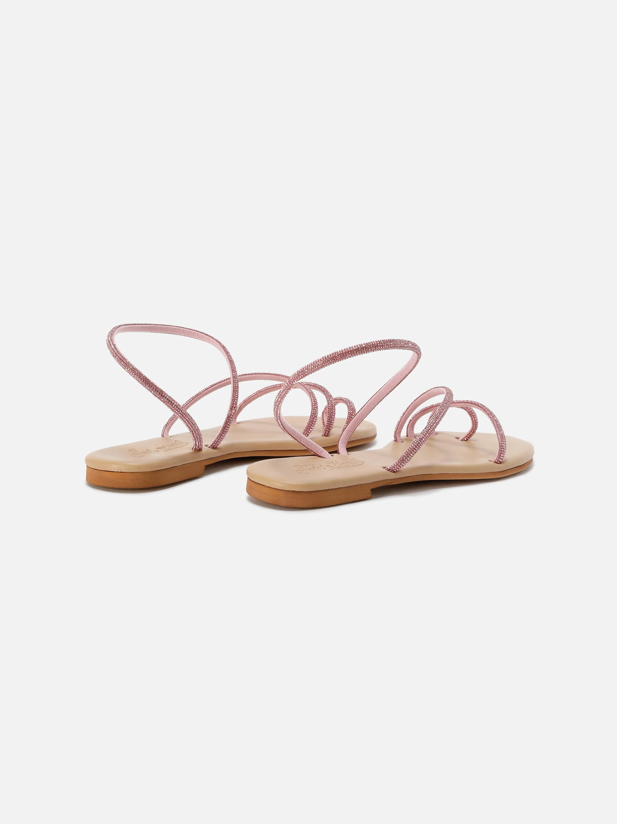 Ring sandals with pink rhinestones - Image 2