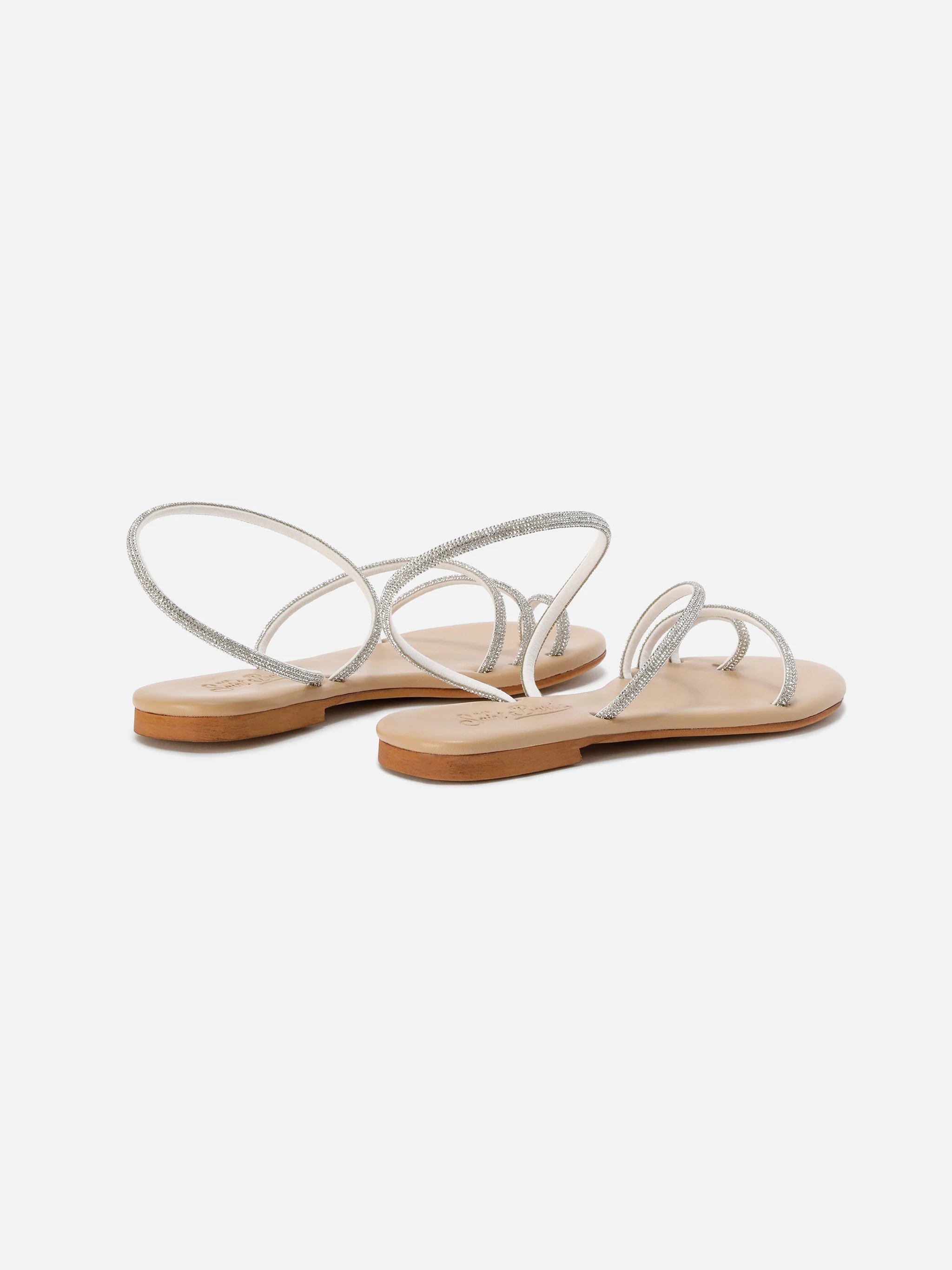 Ring sandals with silver rhinestones - Image 2