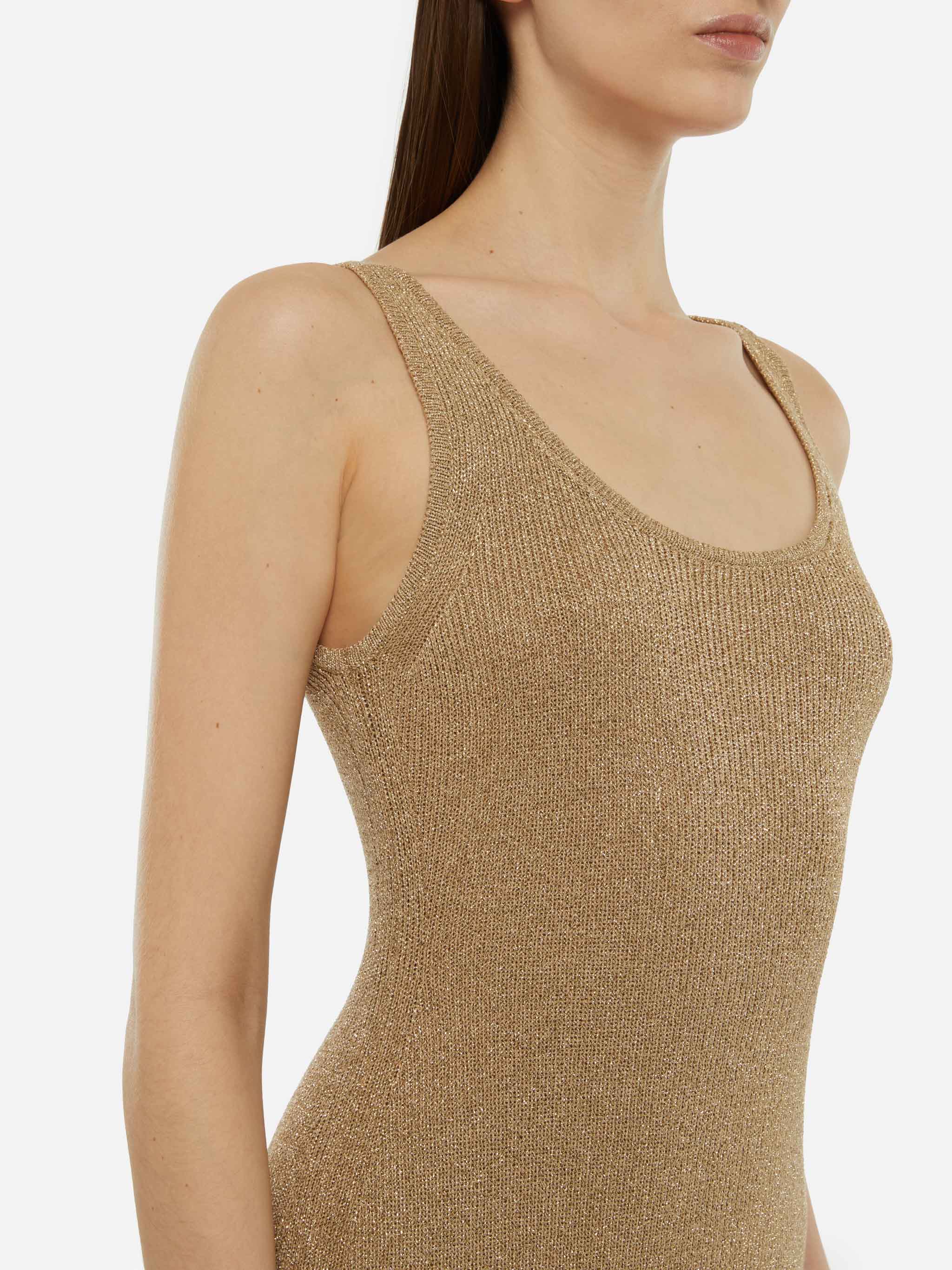 Ronan gold lurex maxi dress - Image 2