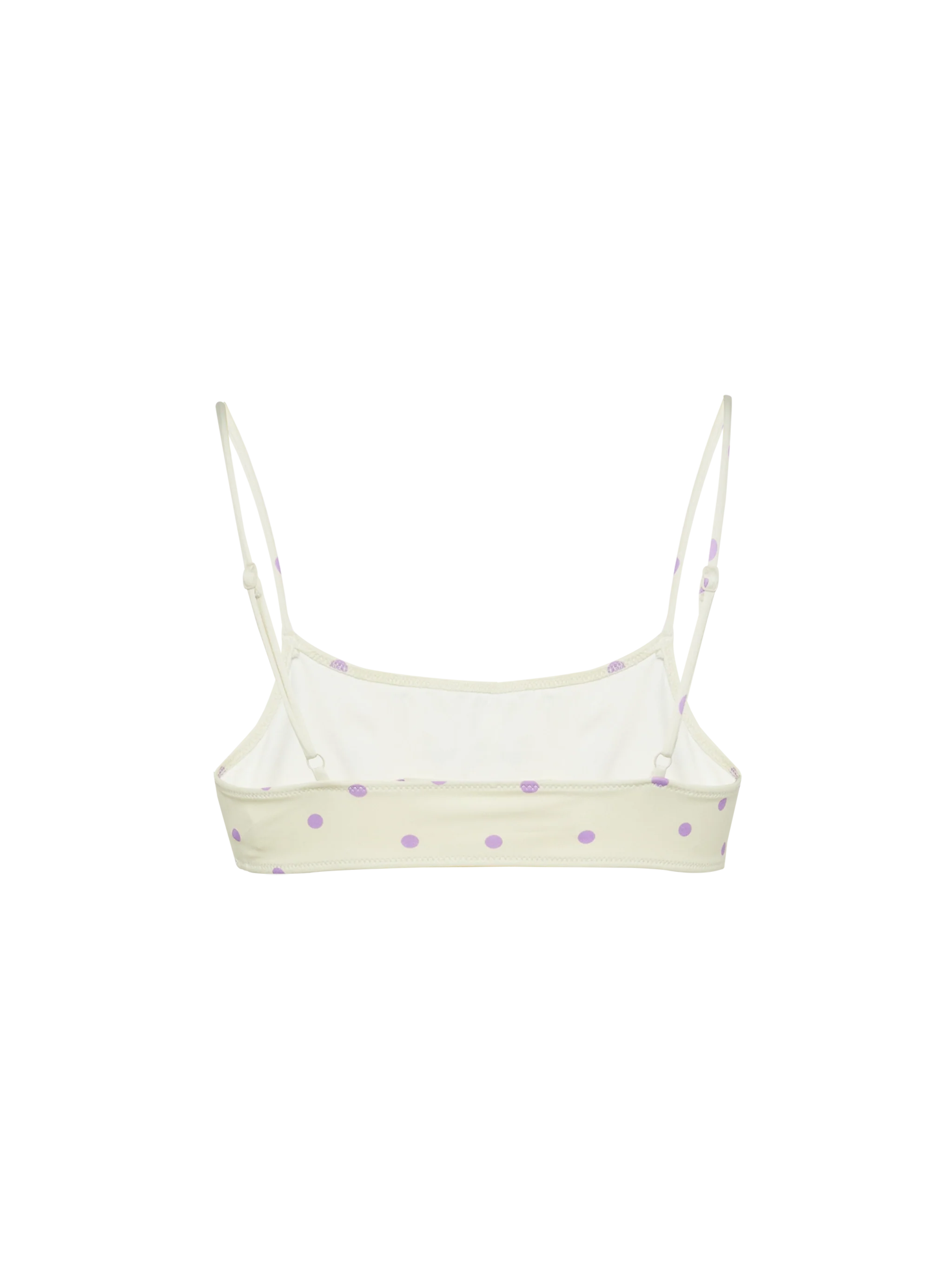 Sadie bralette top with polka dots print - Image 2