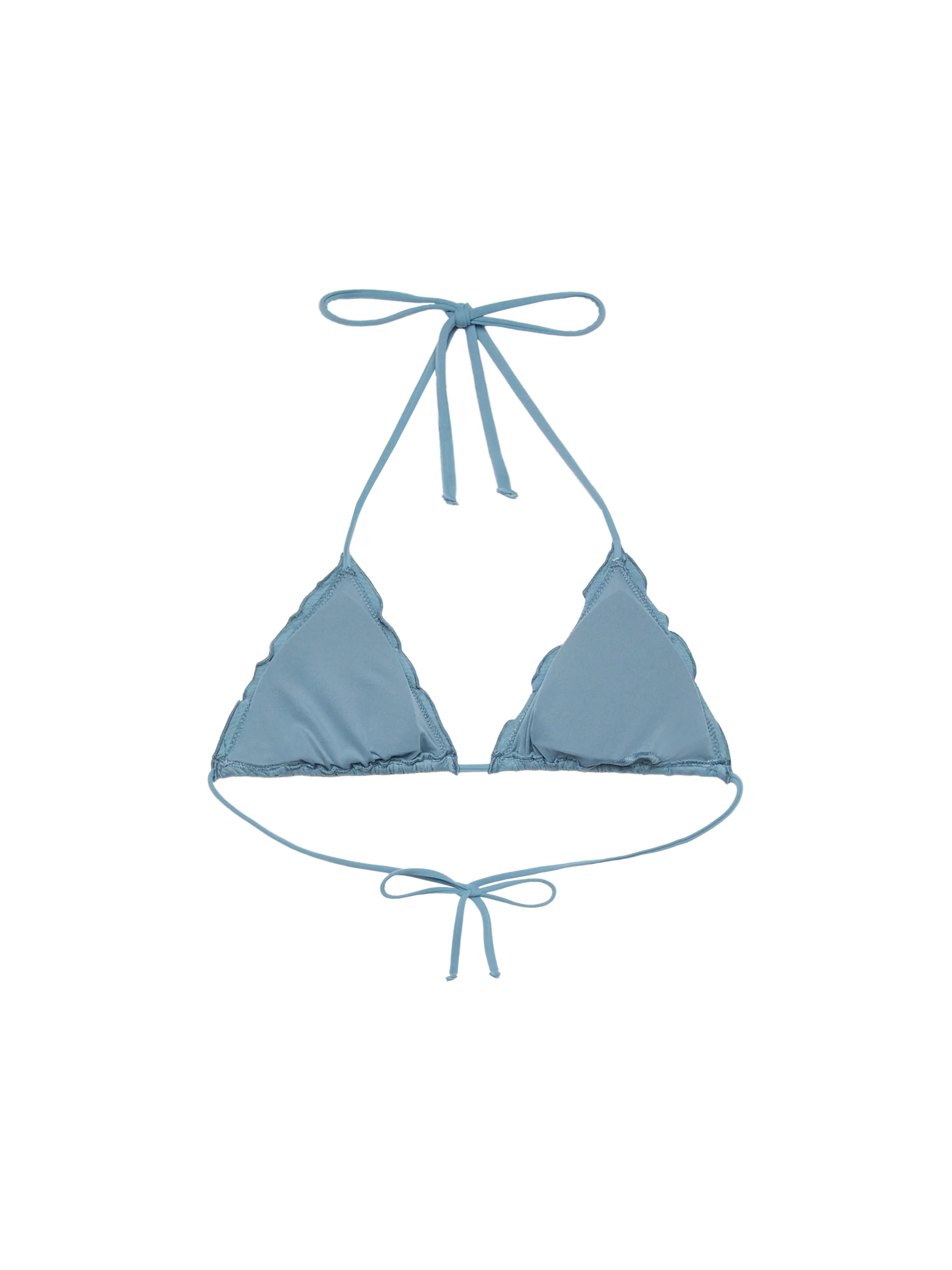 Sagittarius classic avio blue Sangallo lace triangle top - Image 2