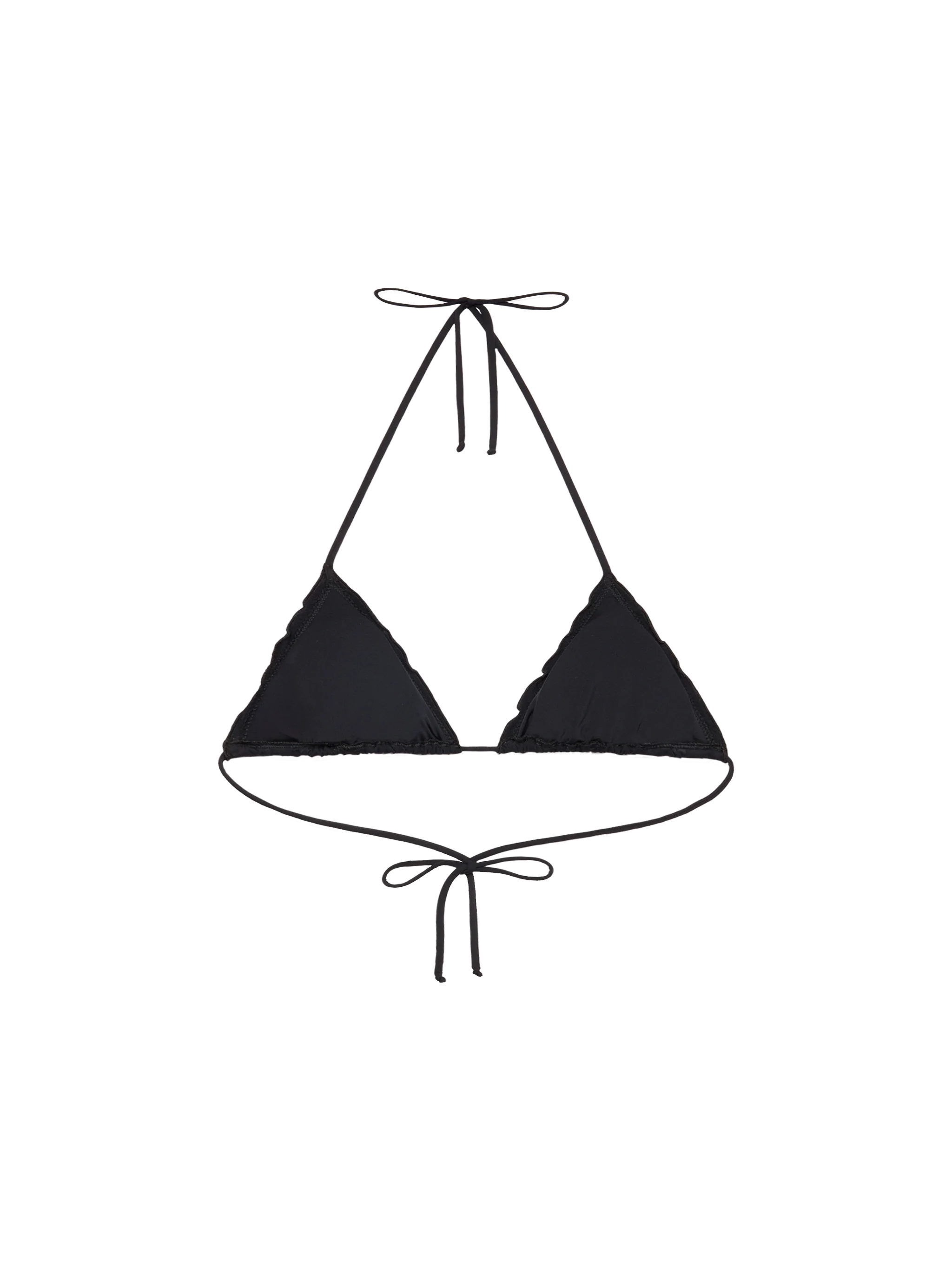Sagittarius classic black Sangallo lace triangle top - Image 3