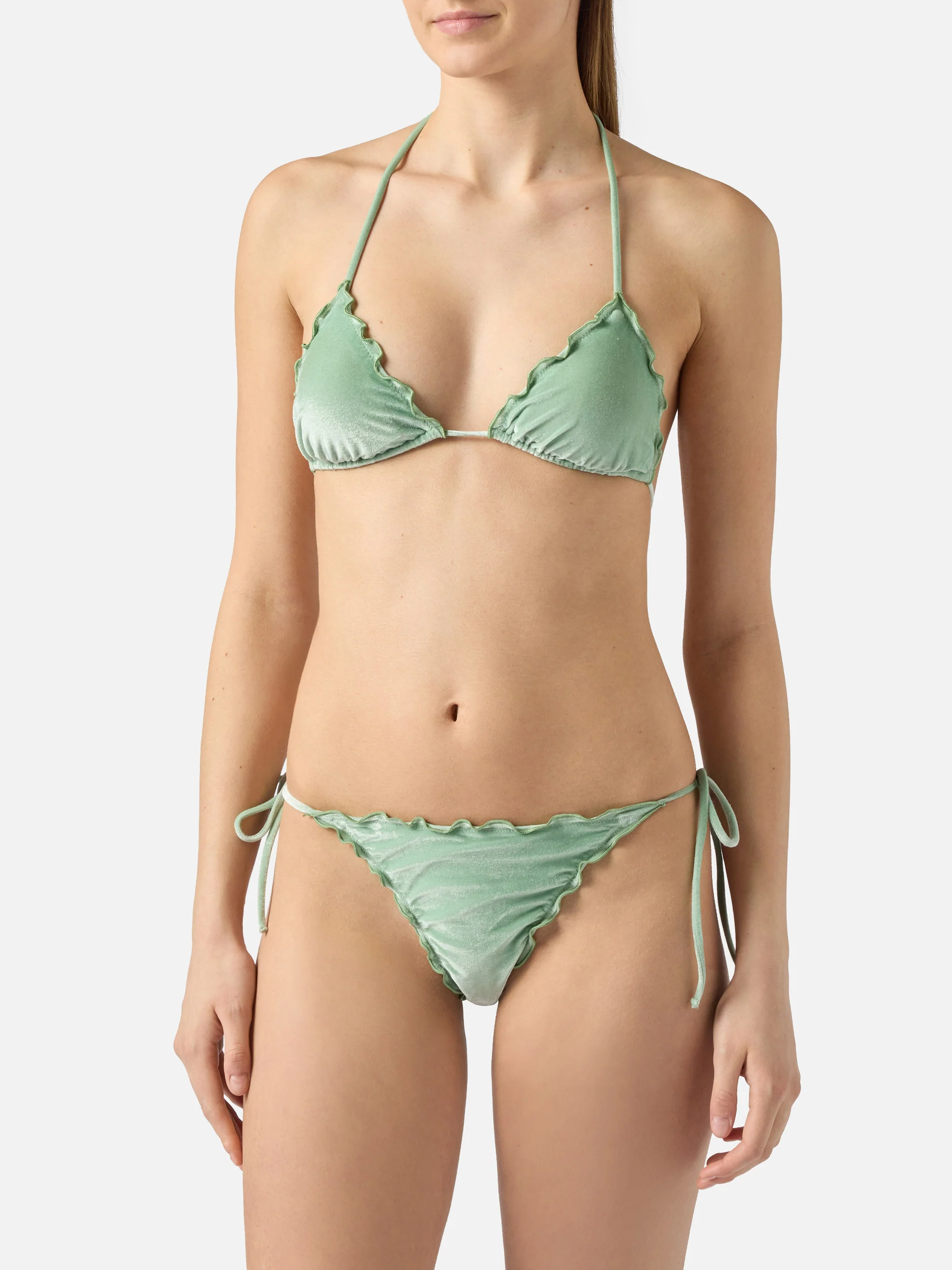 Sagittarius Miami silver velvet bikini - Image 2