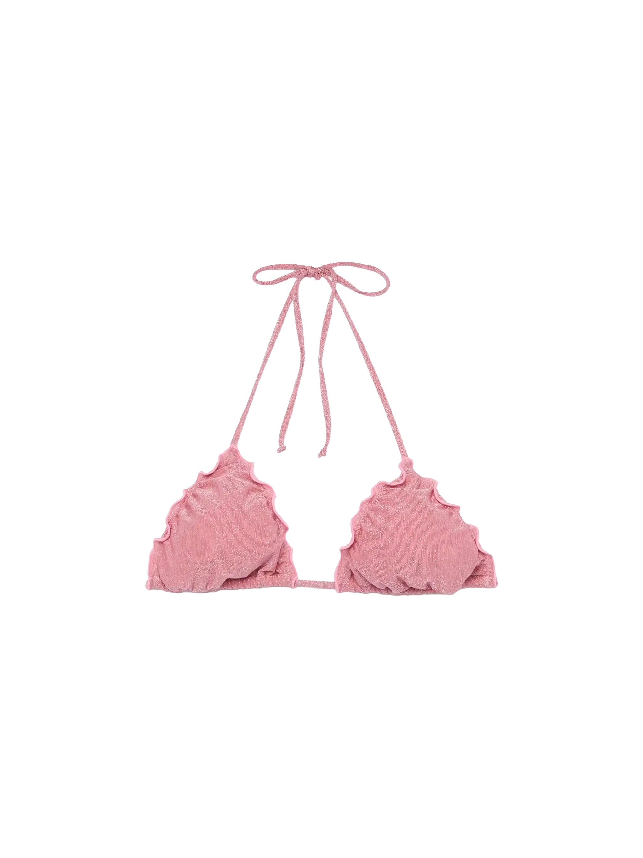 Sagittarius pink lurex classic triangle top