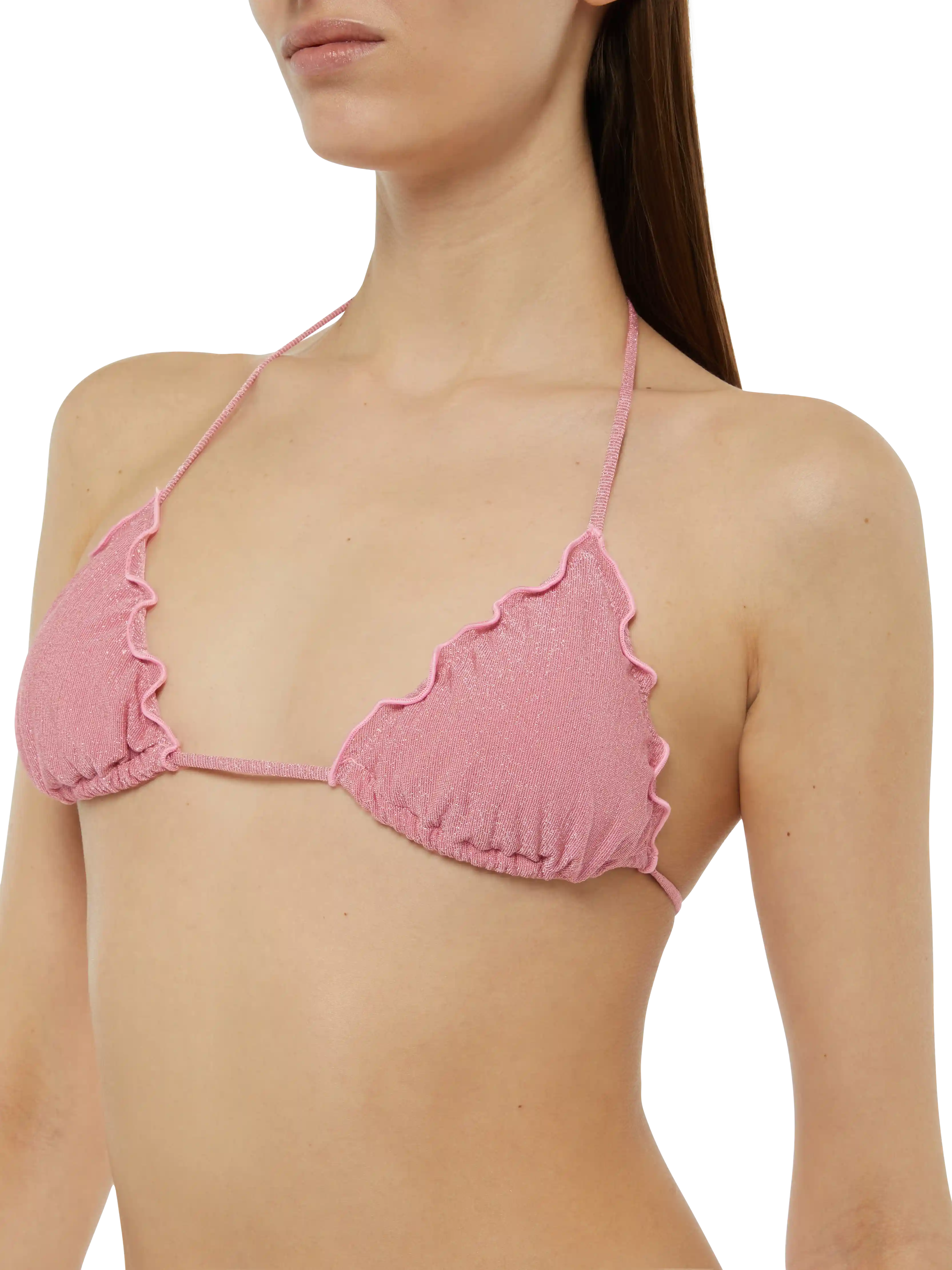 Sagittarius pink lurex classic triangle top - Image 3