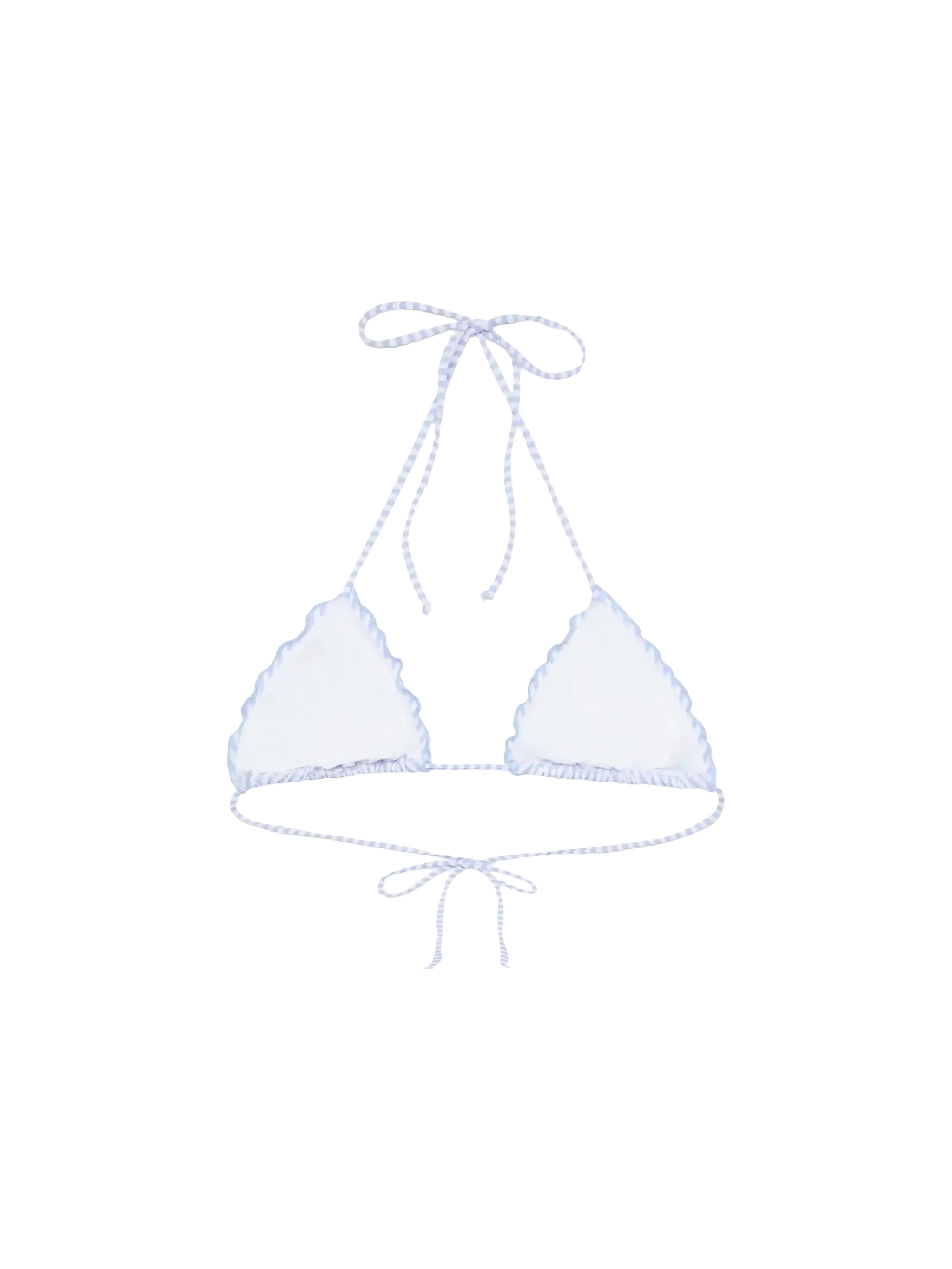 Sagittarius seersucker classic triangle top with striped print - Image 2