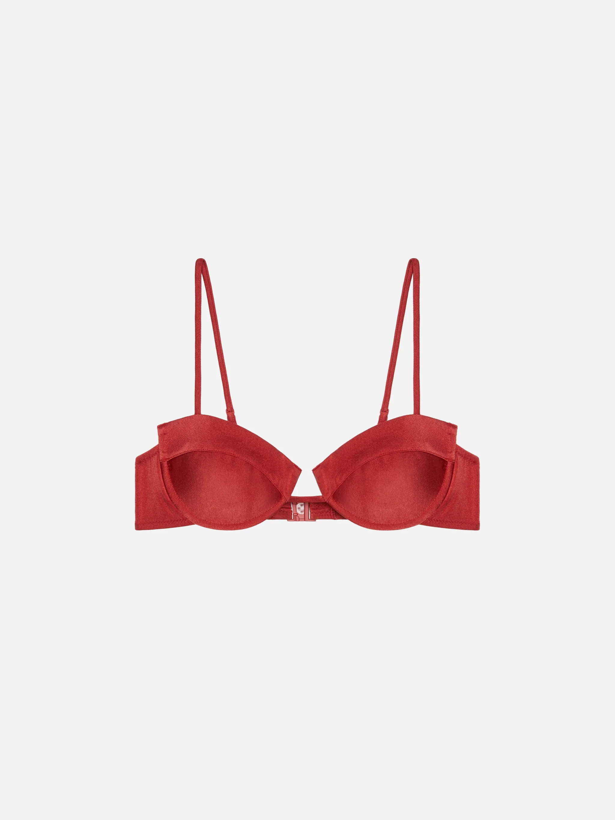 Salina shimmer brick red underwired bralette