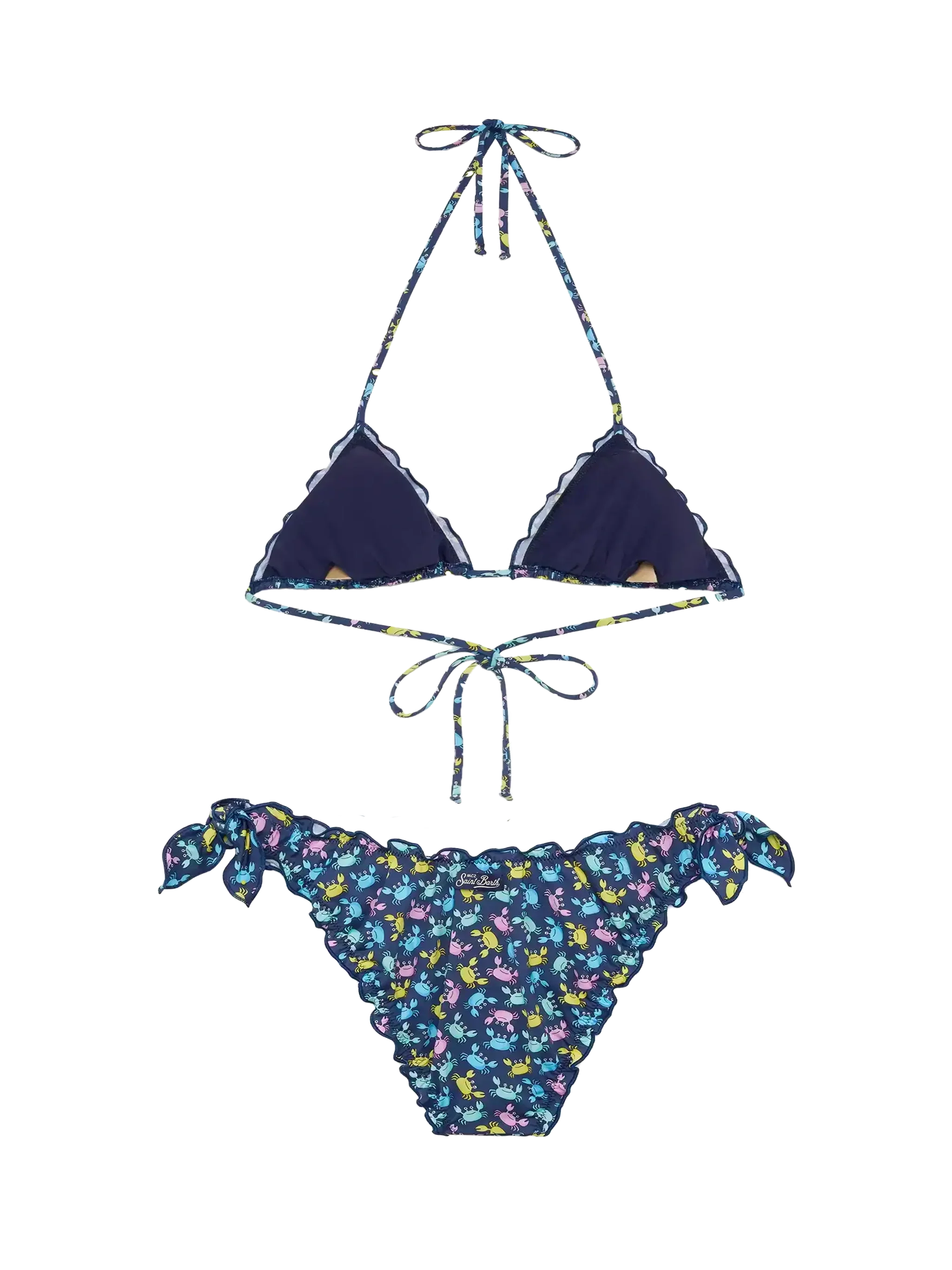 Sarius triangle classic bikini with crab print - Image 3