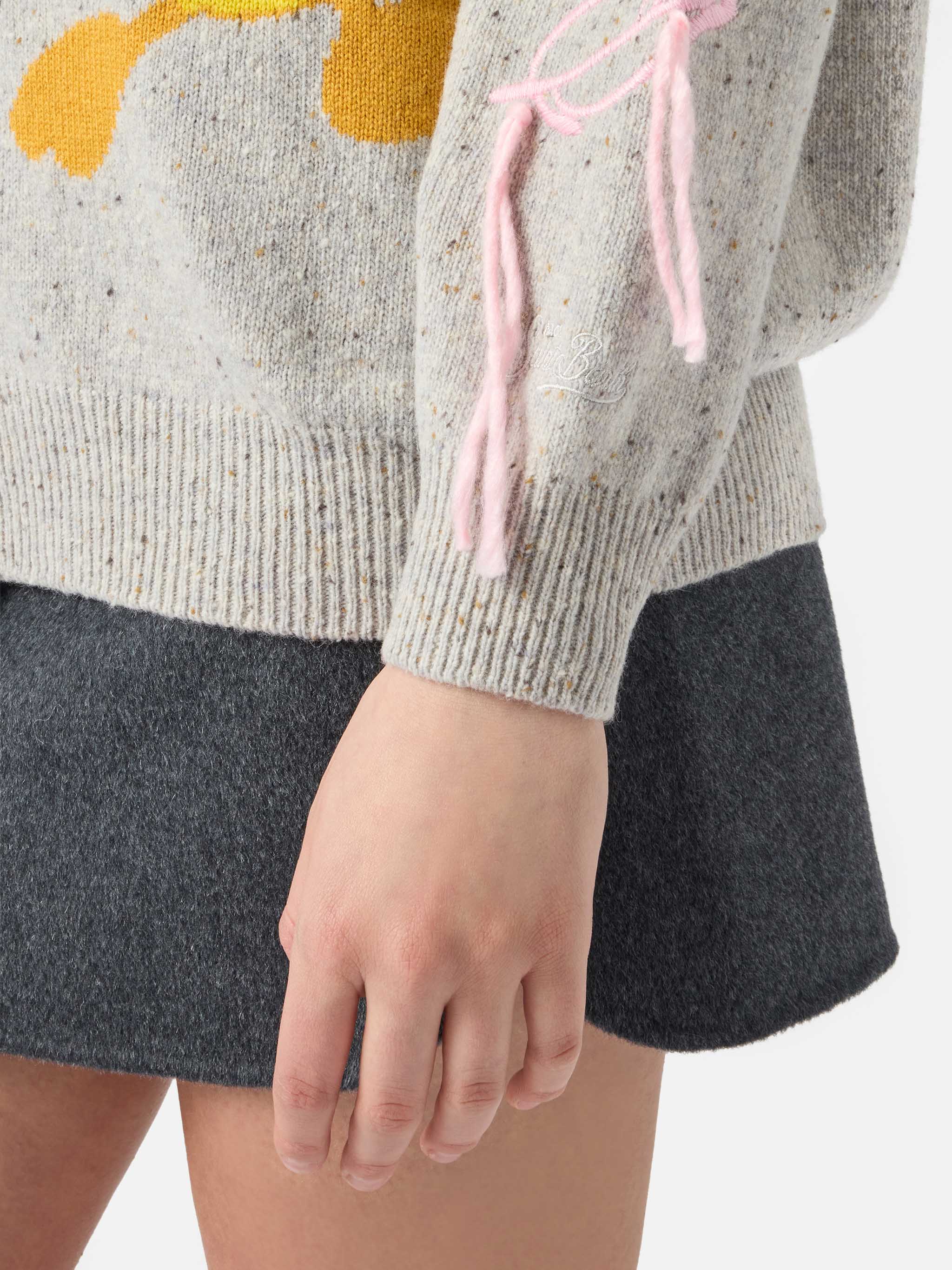 Sasi Donegal-wool blend cardigan with Titti e Silvestro jacquard | WARNER BROS. SPECIAL EDITION - Image 4