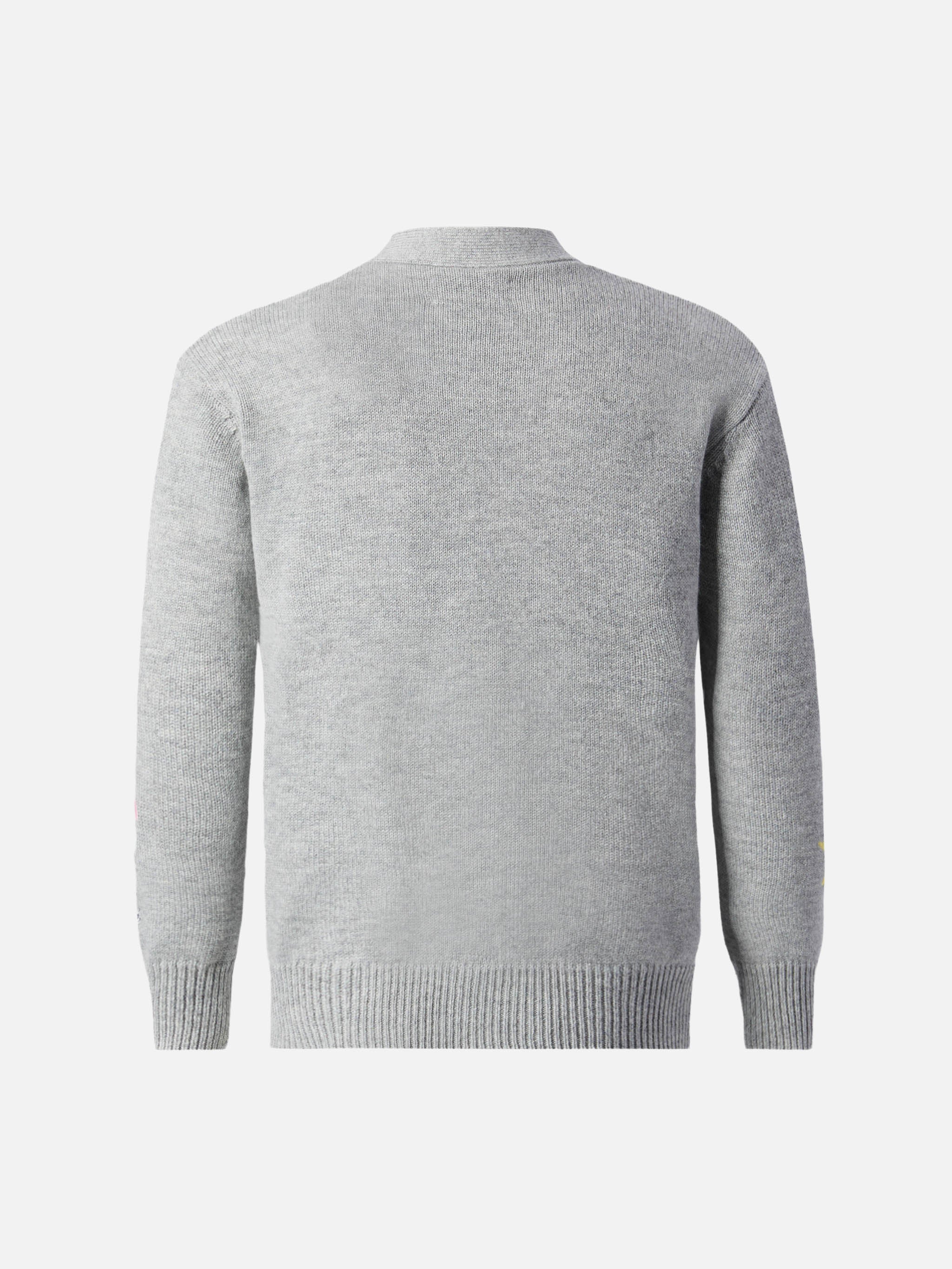 Sasi Jr cashmere-blend V-neck cardigan with Tweety and Sylvester jacquard | WARNER BROS SPECIAL EDITION - Image 3