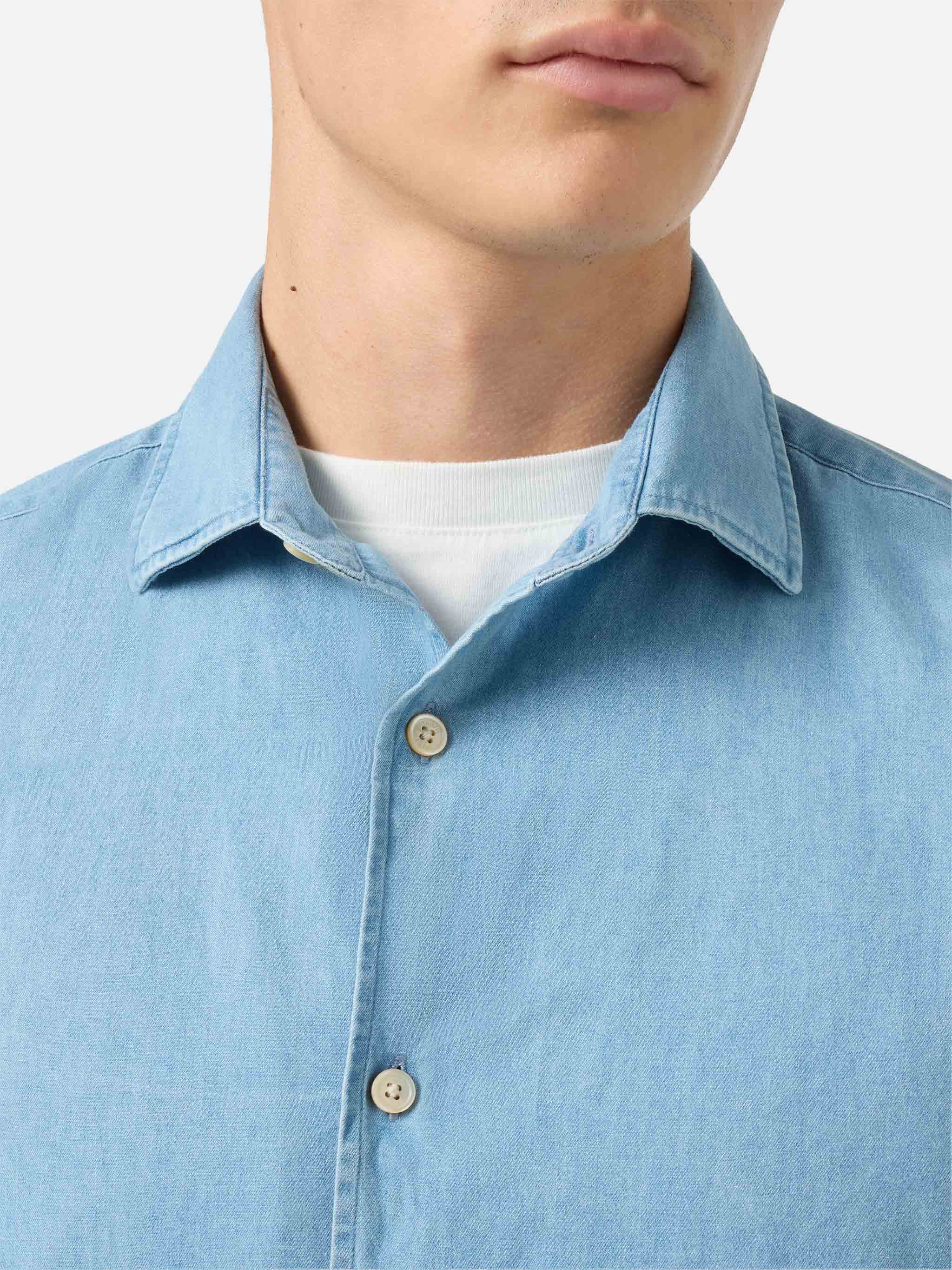 Seefeld chambray shirt with classic collar - Image 2
